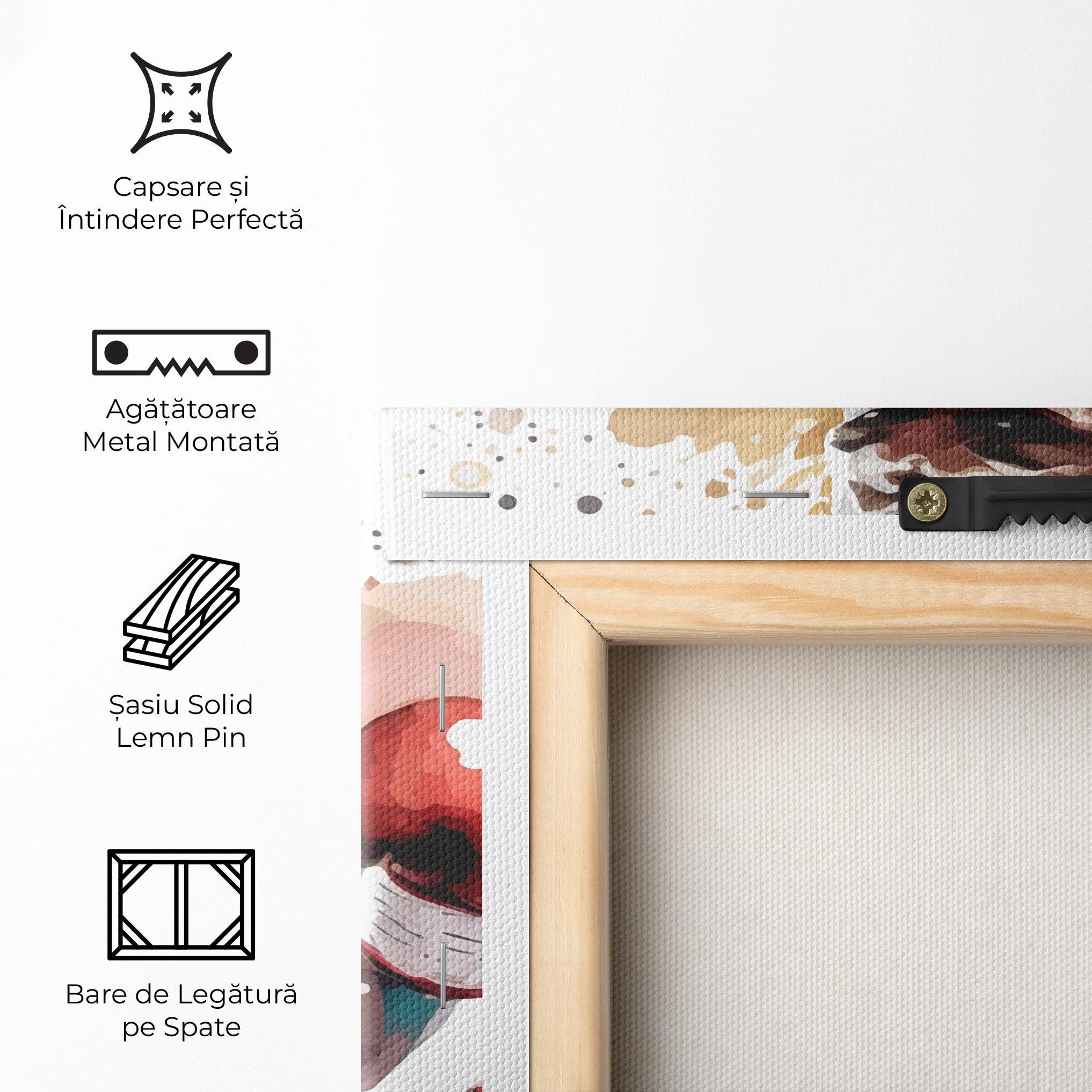 Tablou Canvas Boxing Cream Green mockup 5