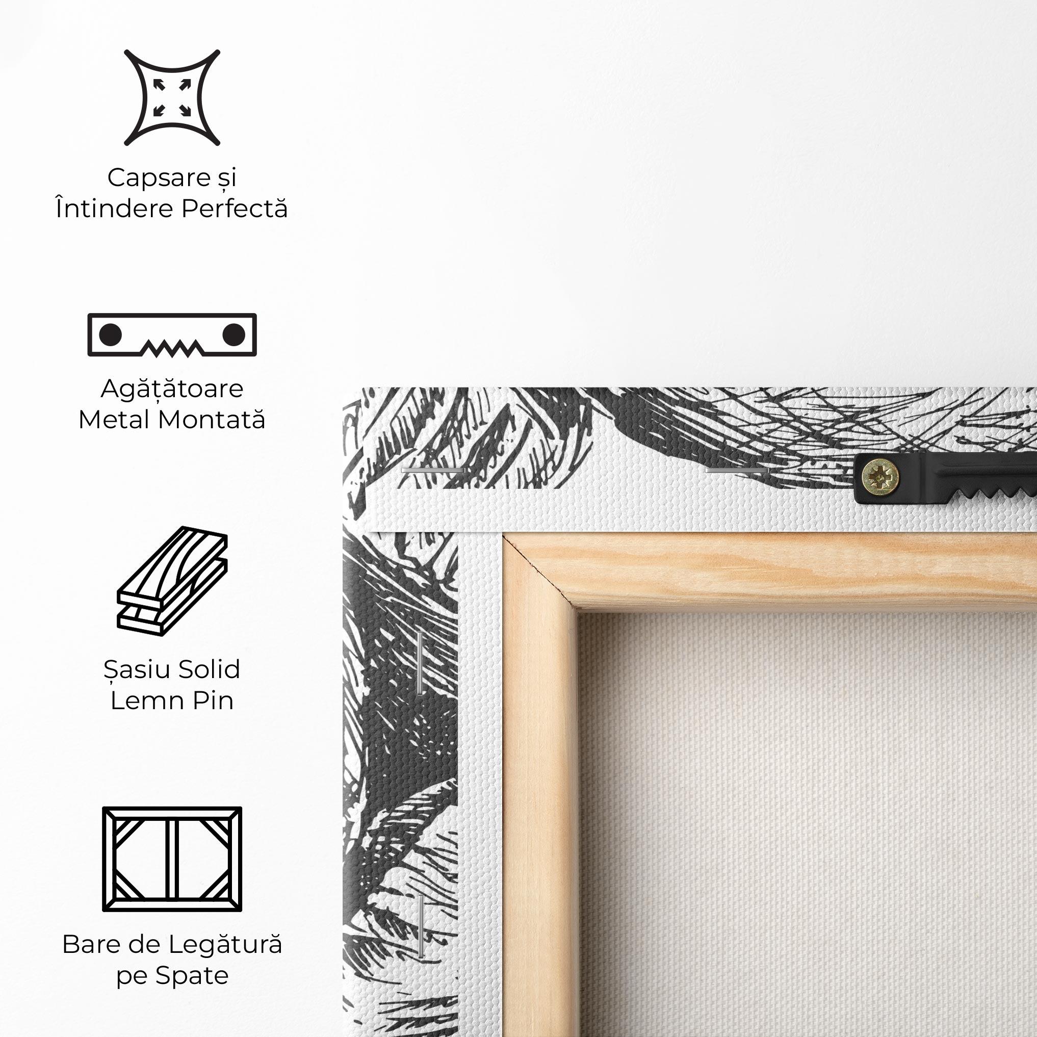 Tablou Canvas Grey Line Glove mockup 5