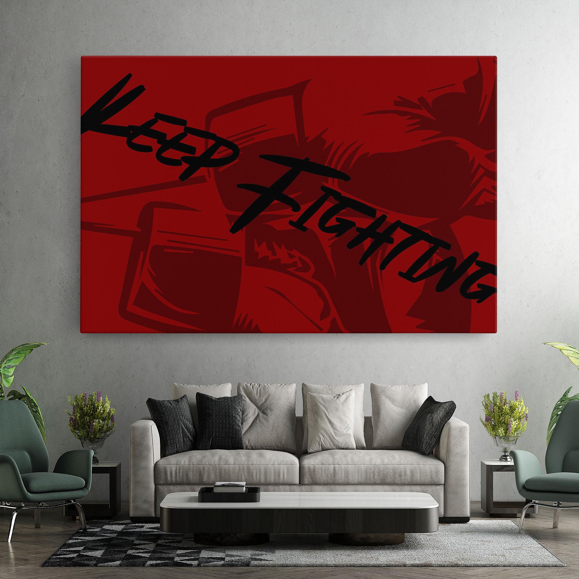 Tablou Canvas Keep Fighting mockup 7
