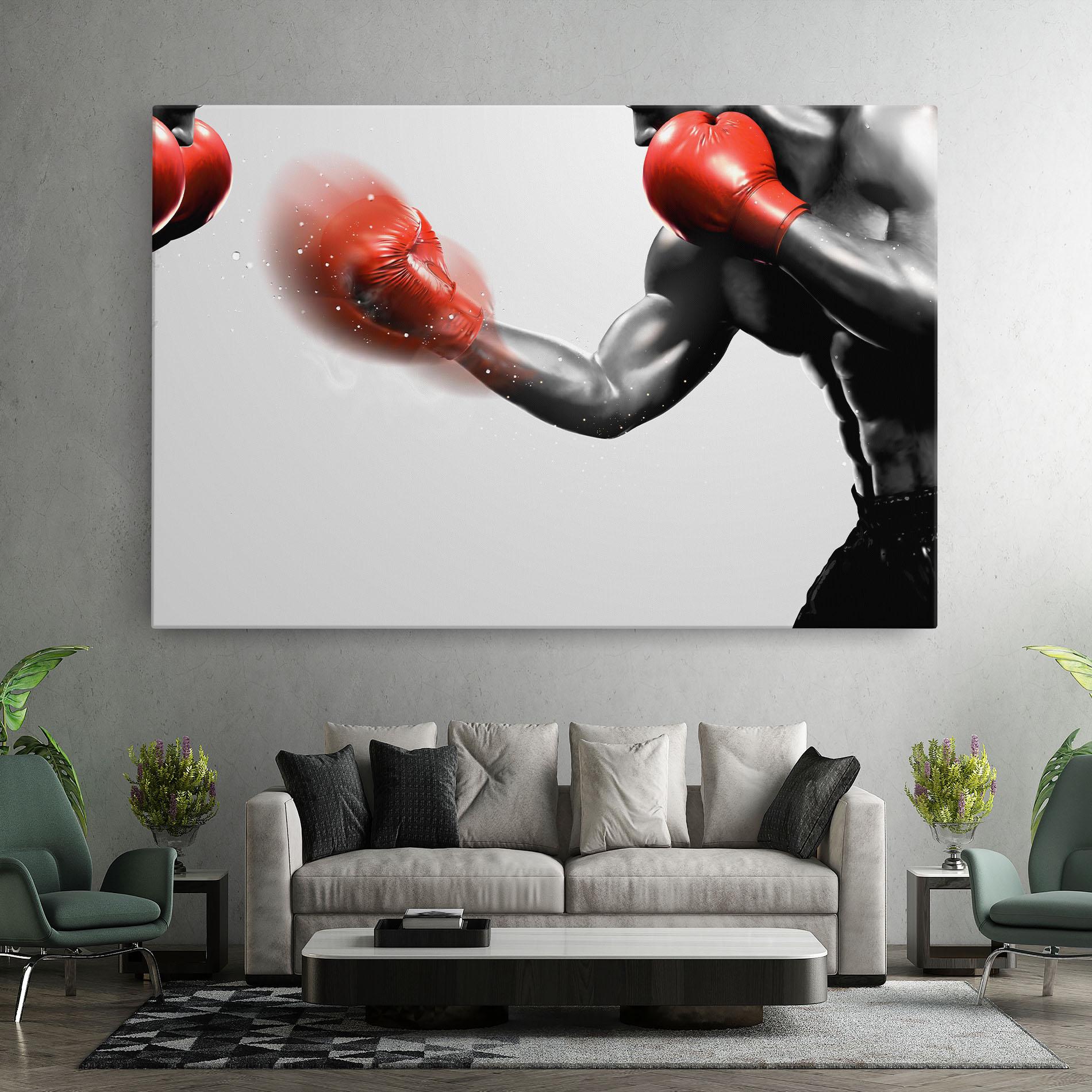 Tablou Canvas Red Smoke Box mockup 7