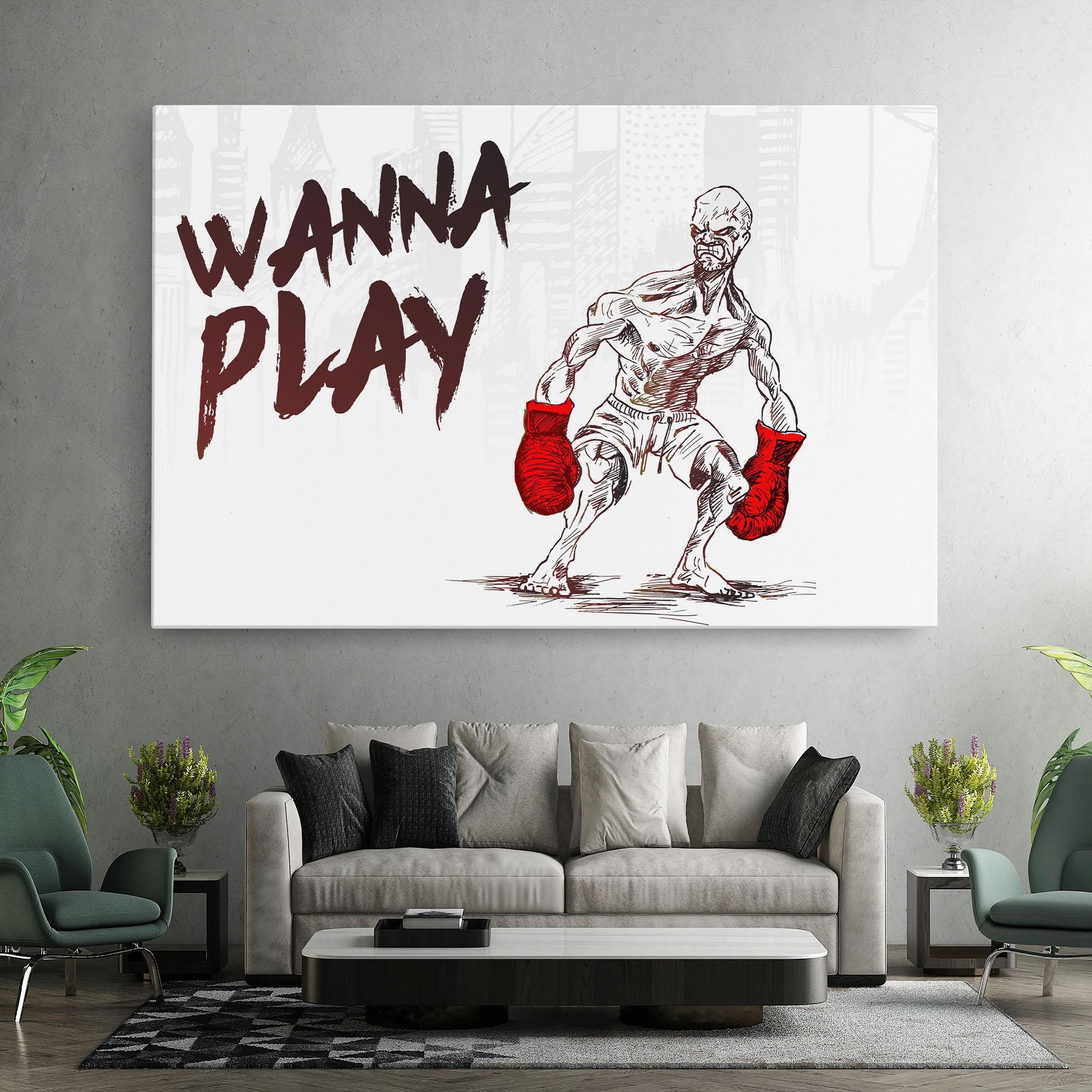Tablou Canvas Wanna Play Box mockup 7
