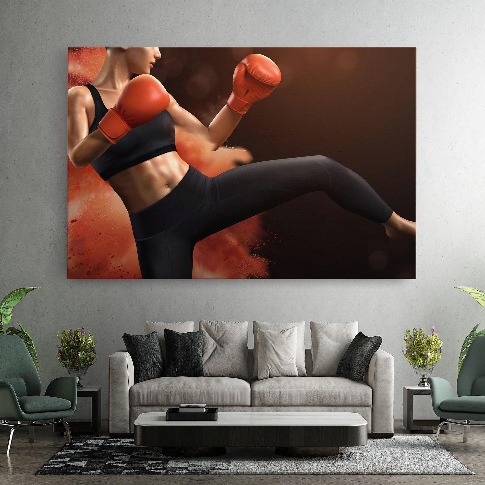 Tablou Canvas Woman Box mockup 7