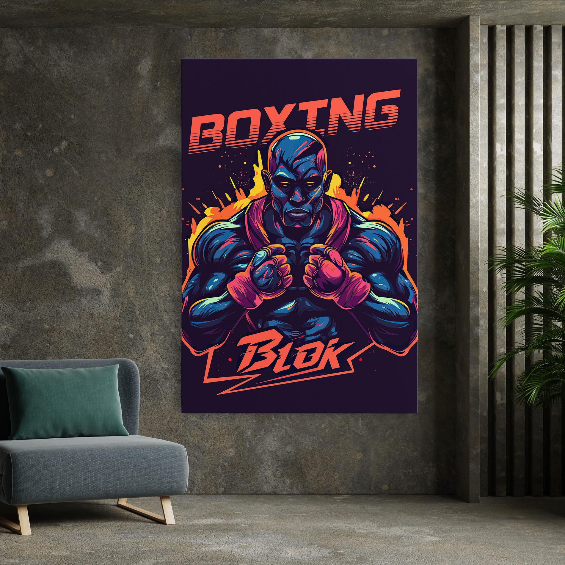 Tablou Canvas Boxing Blok mockup 7