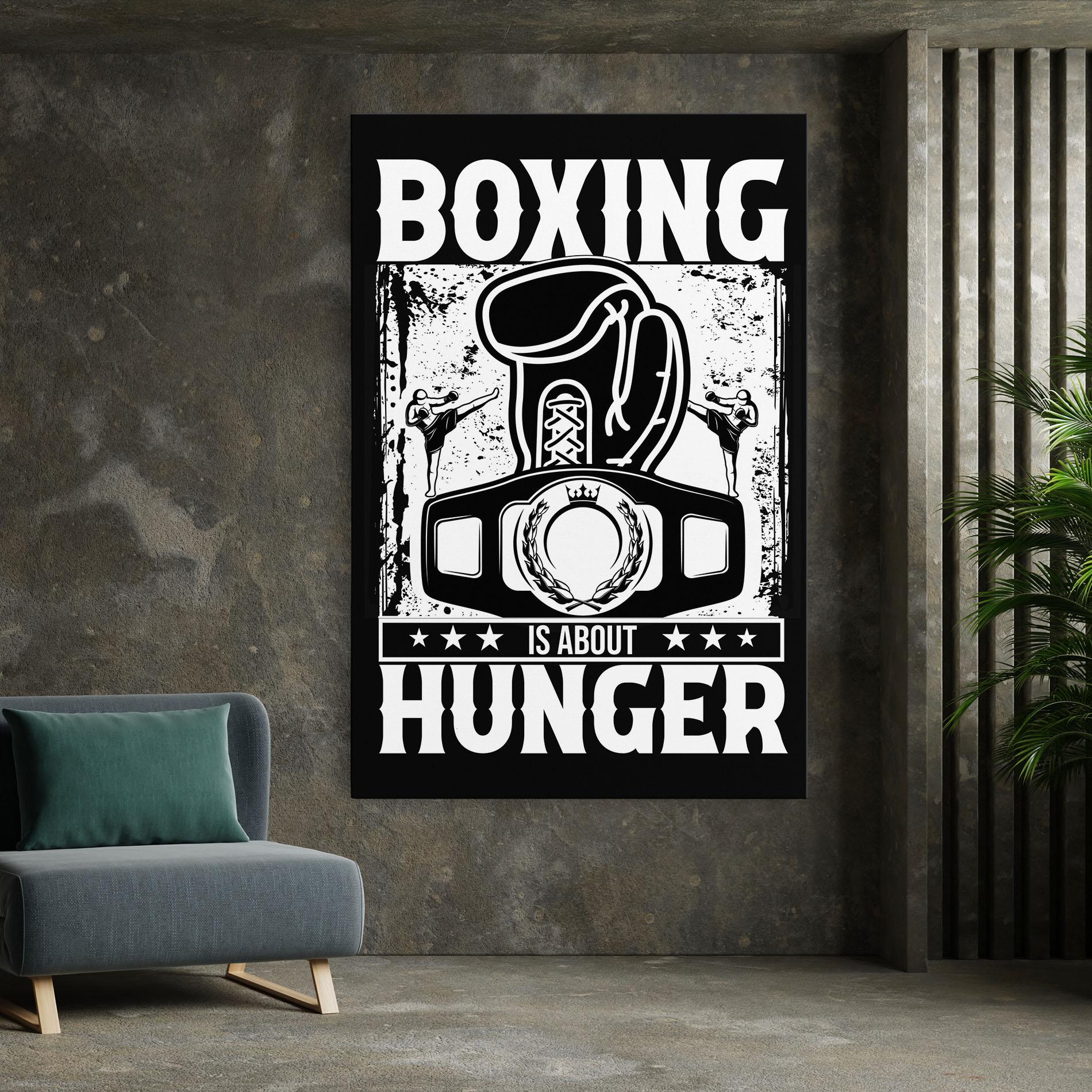 Tablou Canvas Boxing Hunger mockup 7