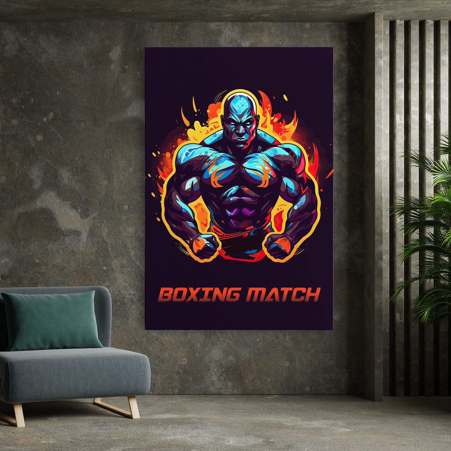 Tablou Canvas Boxing Strong Match mockup 7