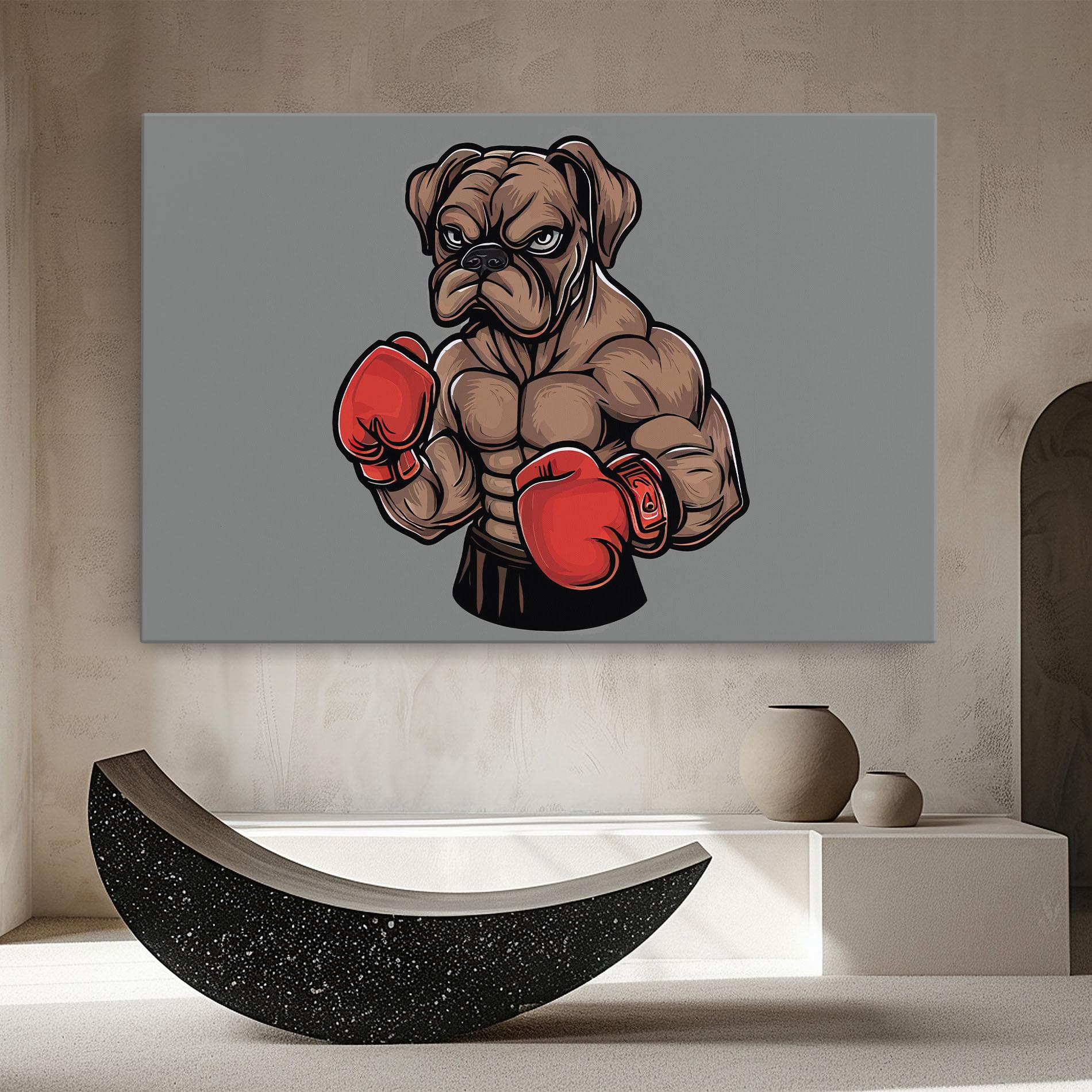 Tablou Canvas Boxer Dog mockup 8