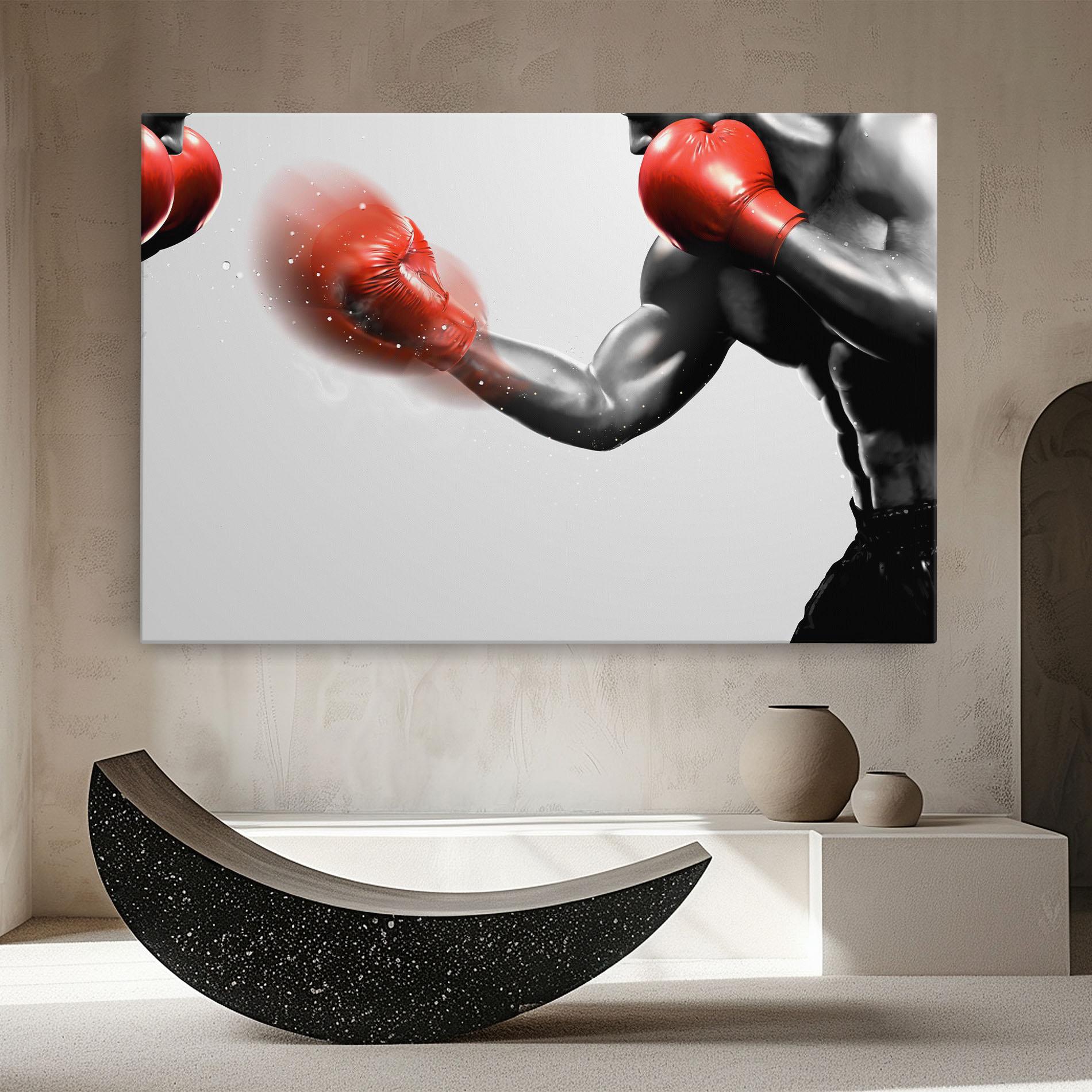 Tablou Canvas Red Smoke Box mockup 8