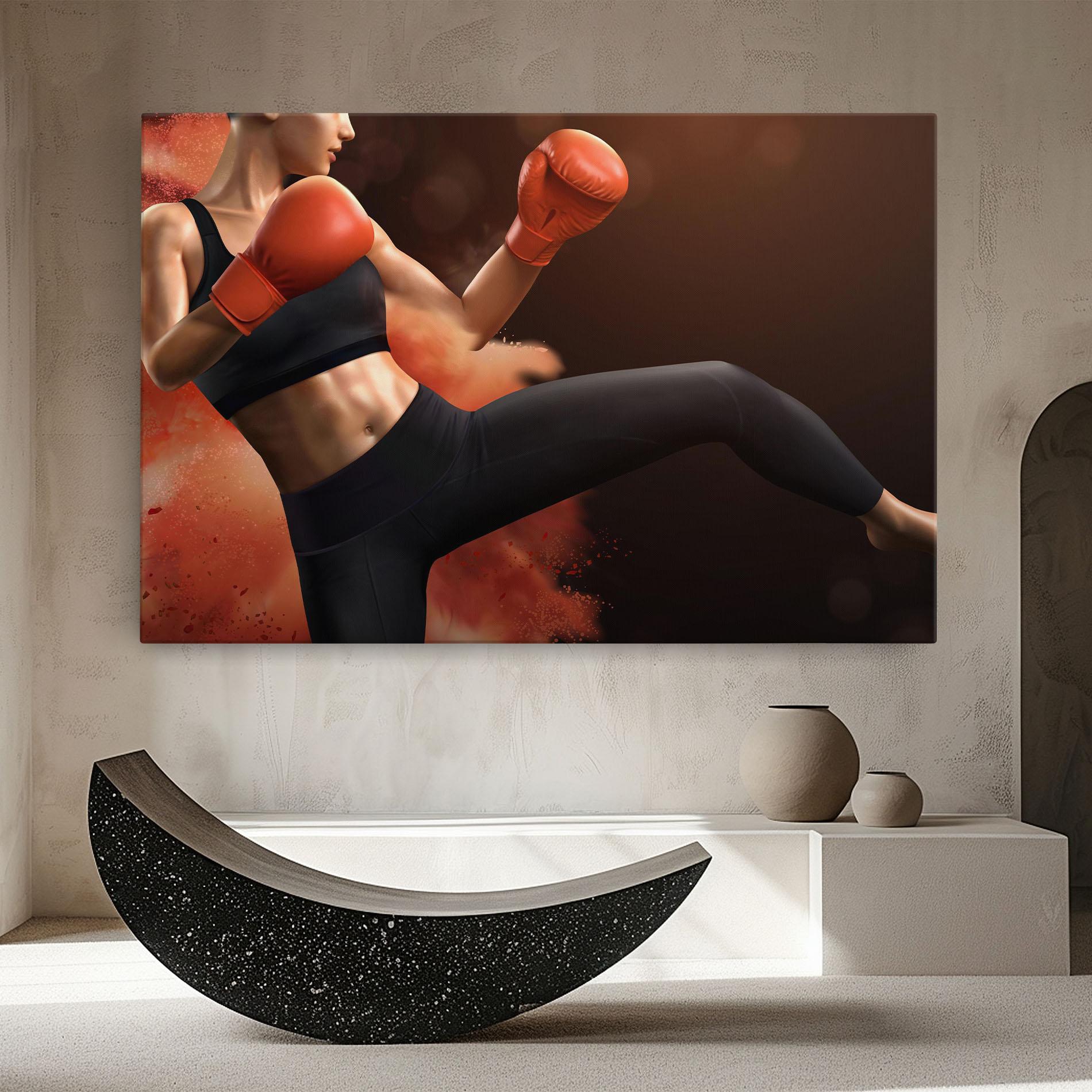 Tablou Canvas Woman Box mockup 8