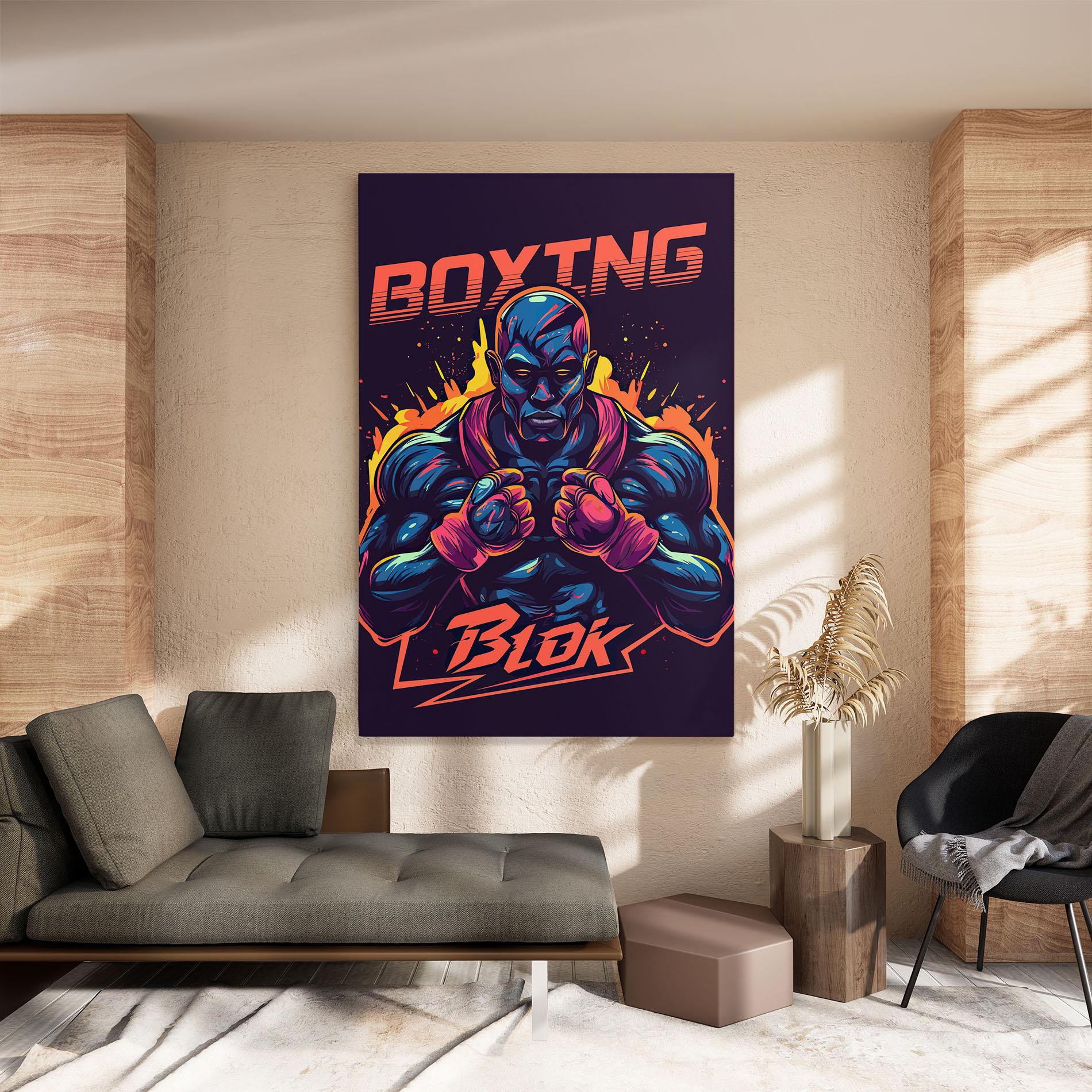 Tablou Canvas Boxing Blok mockup 8
