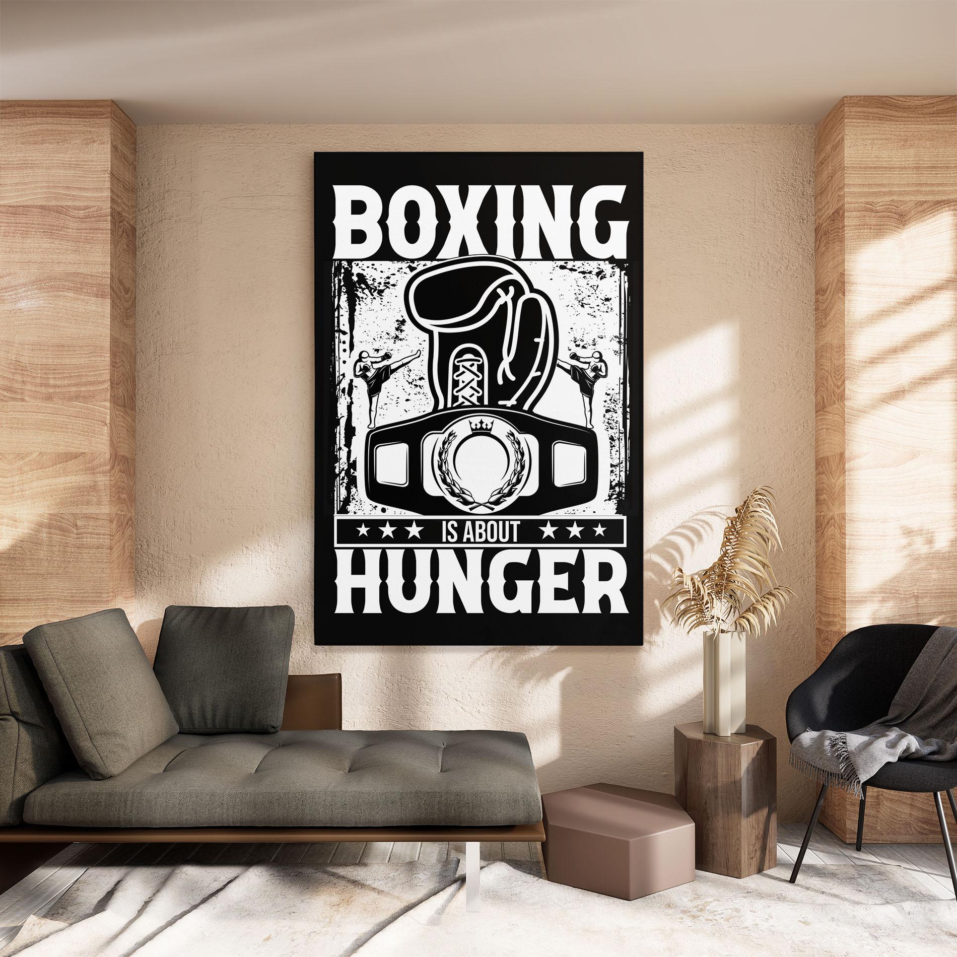 Tablou Canvas Boxing Hunger mockup 8