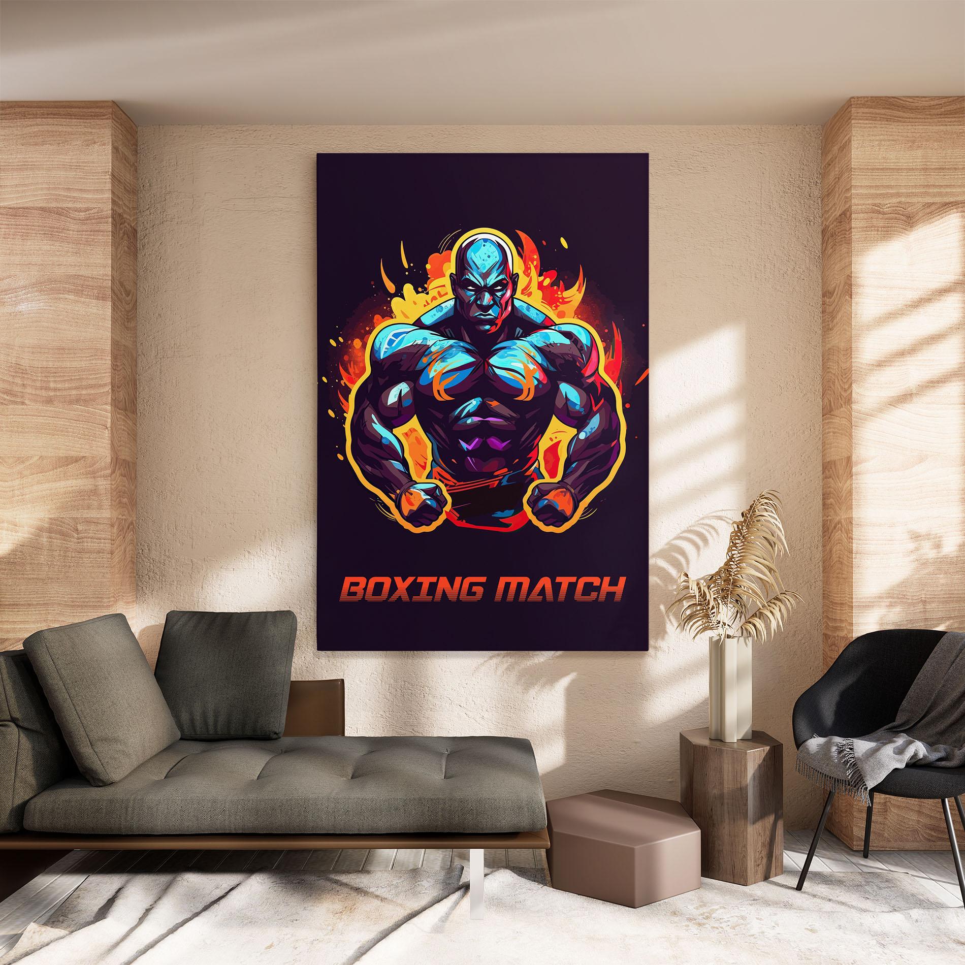 Tablou Canvas Boxing Strong Match mockup 8