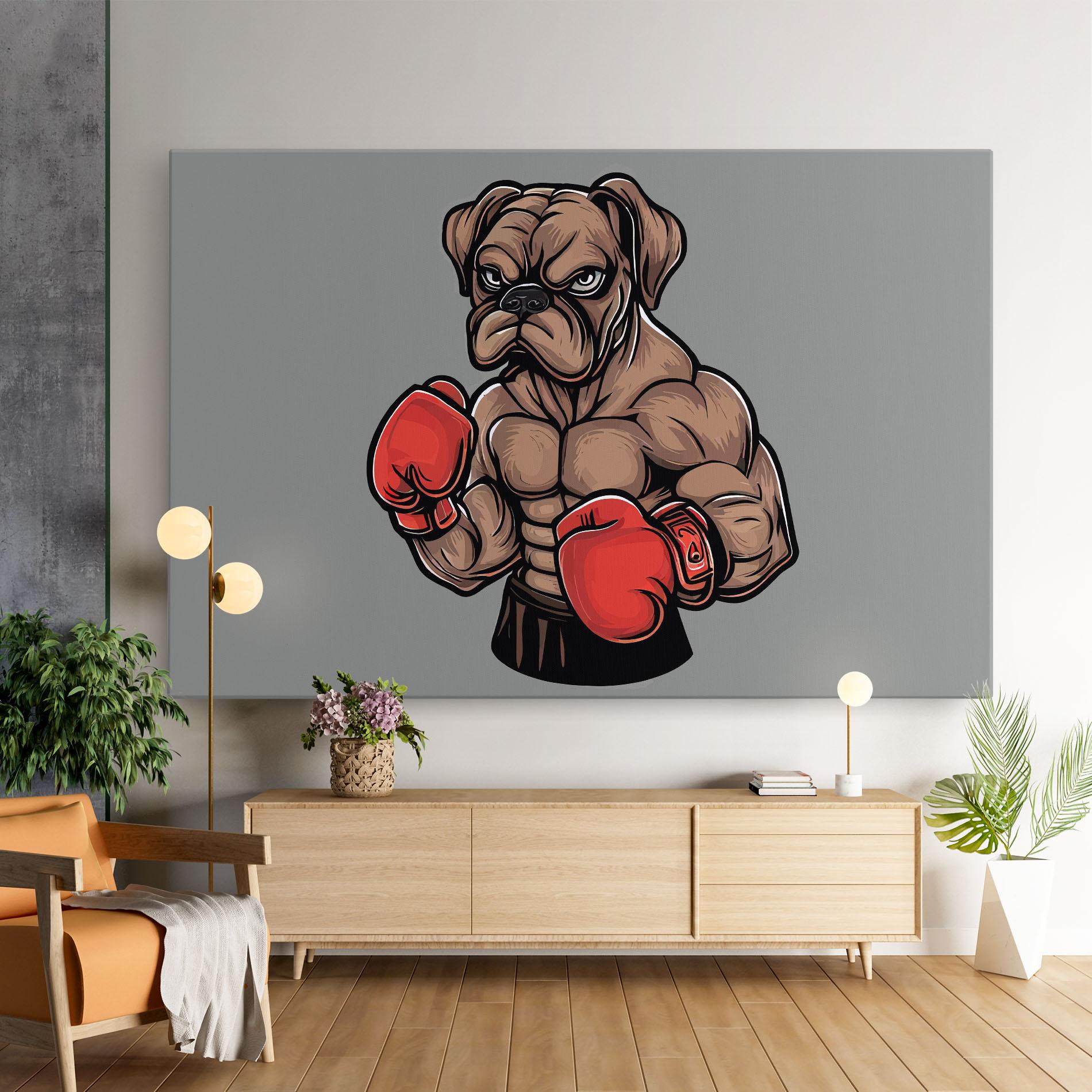 Tablou Canvas Boxer Dog mockup 9