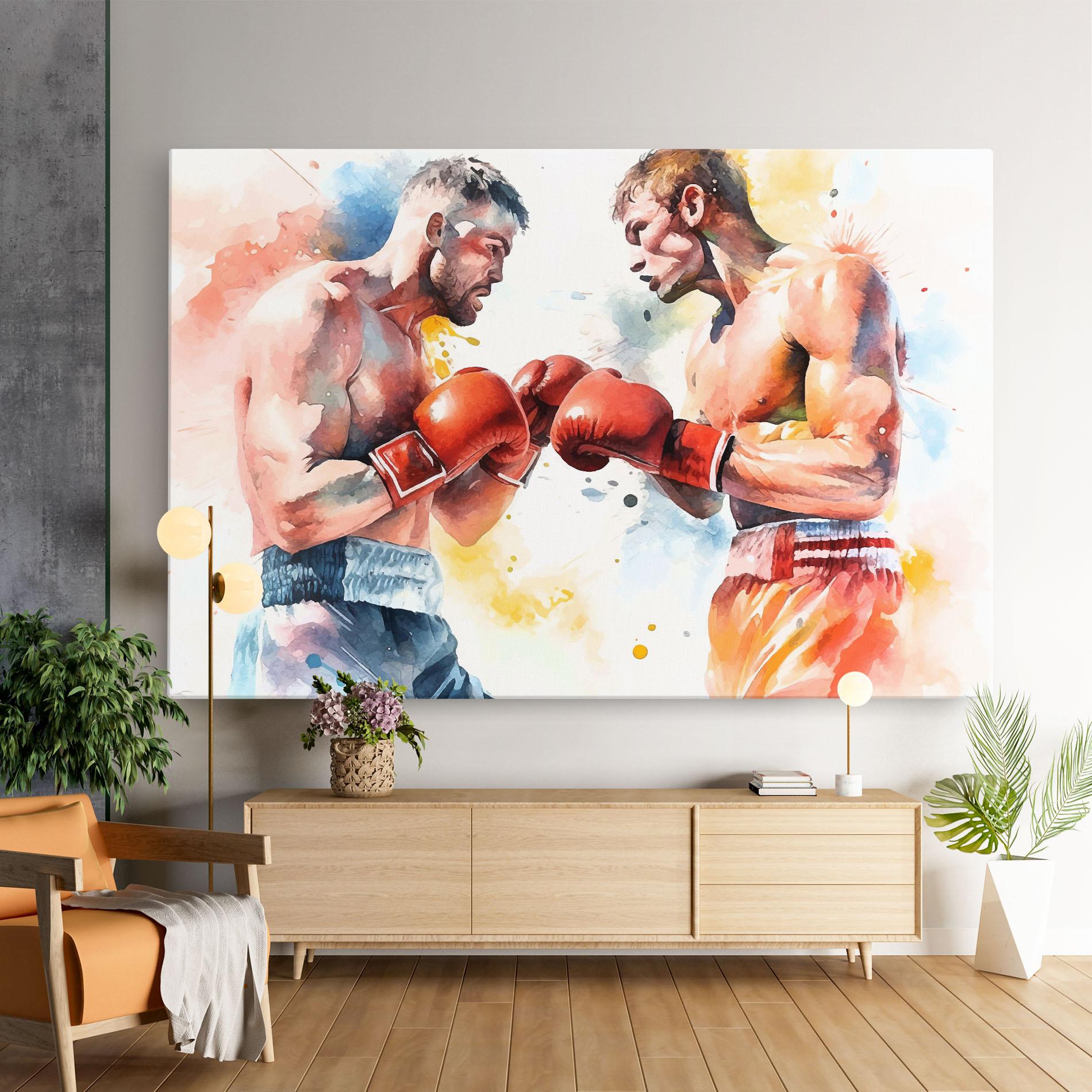 Tablou Canvas Boxing Match Art mockup 9
