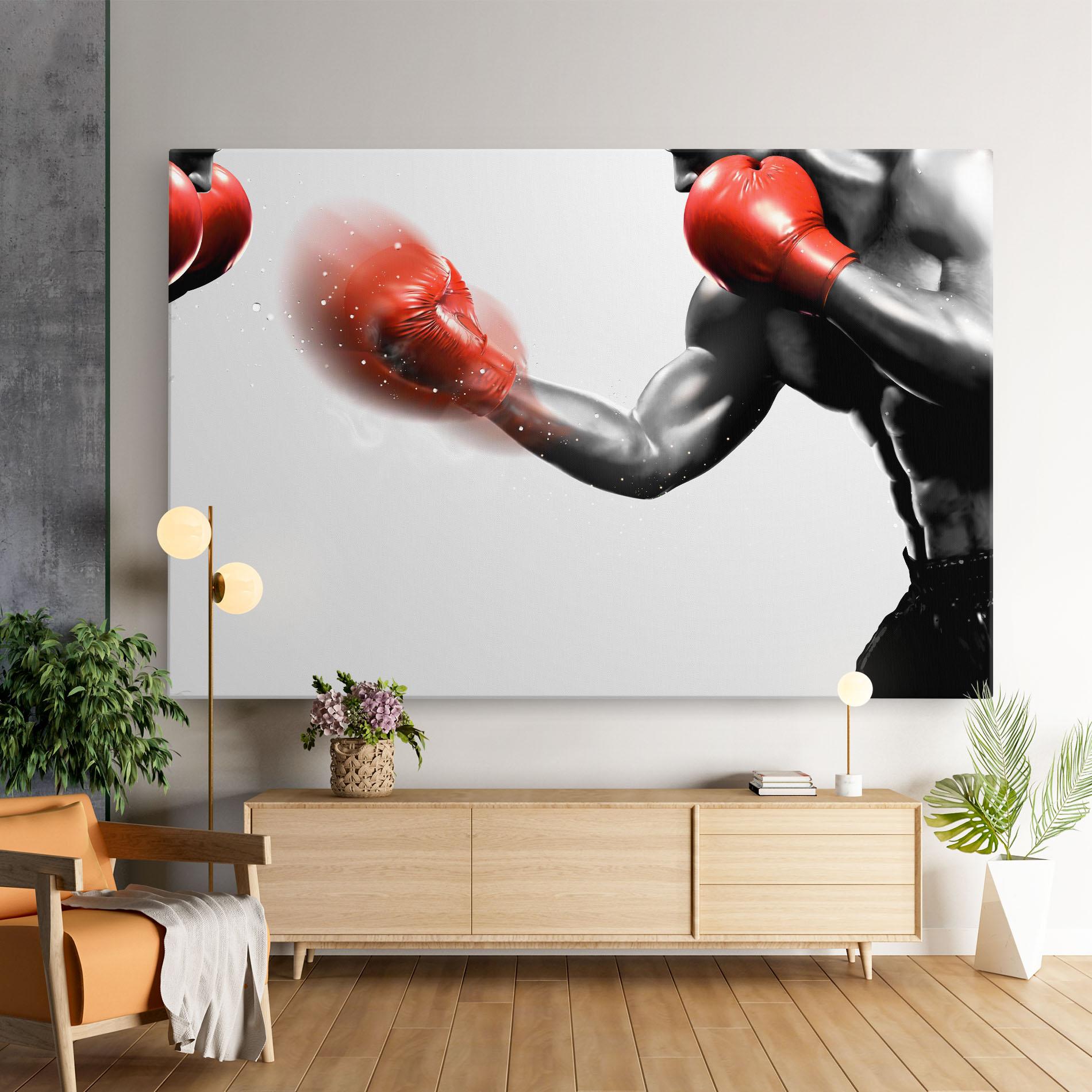 Tablou Canvas Red Smoke Box mockup 9