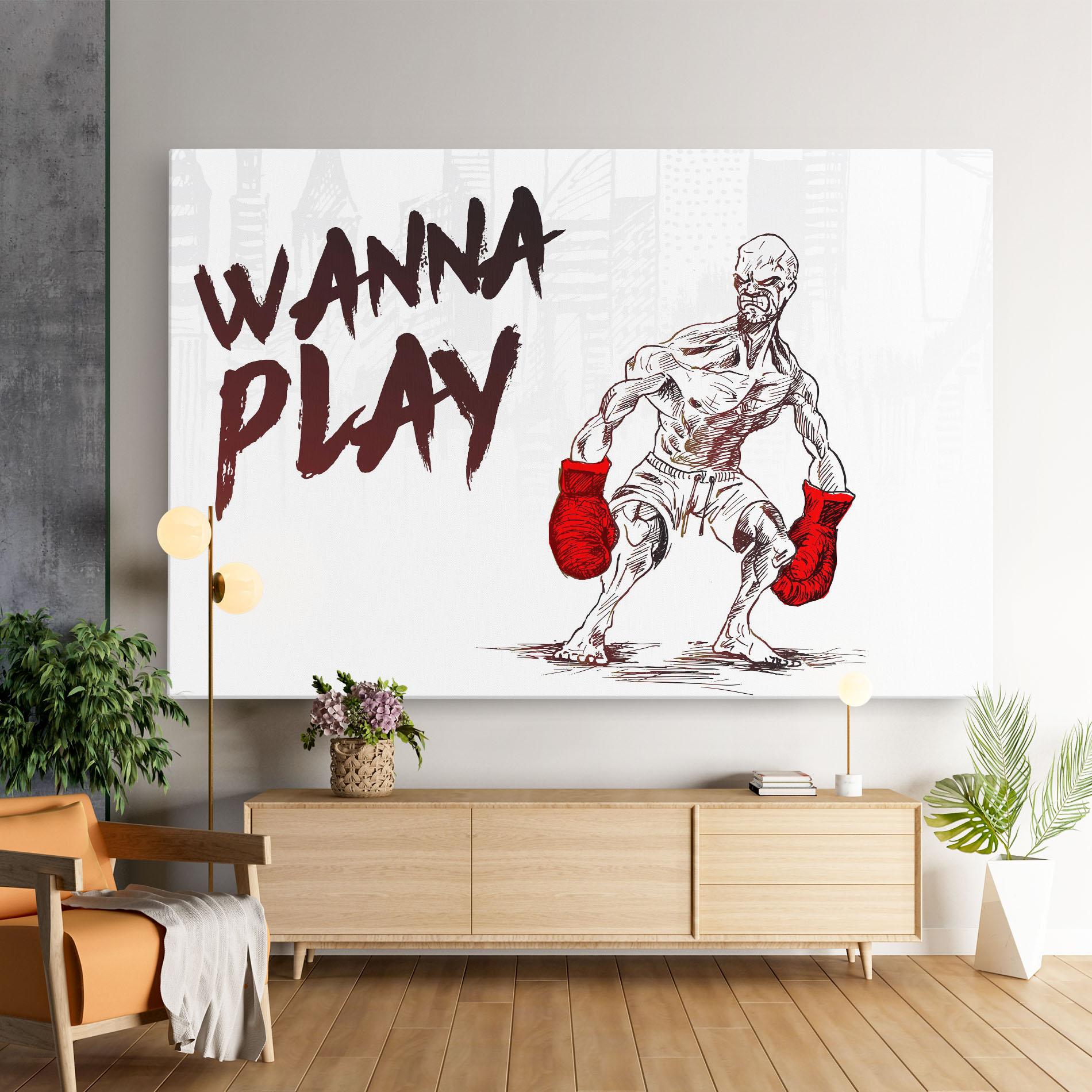 Tablou Canvas Wanna Play Box mockup 9