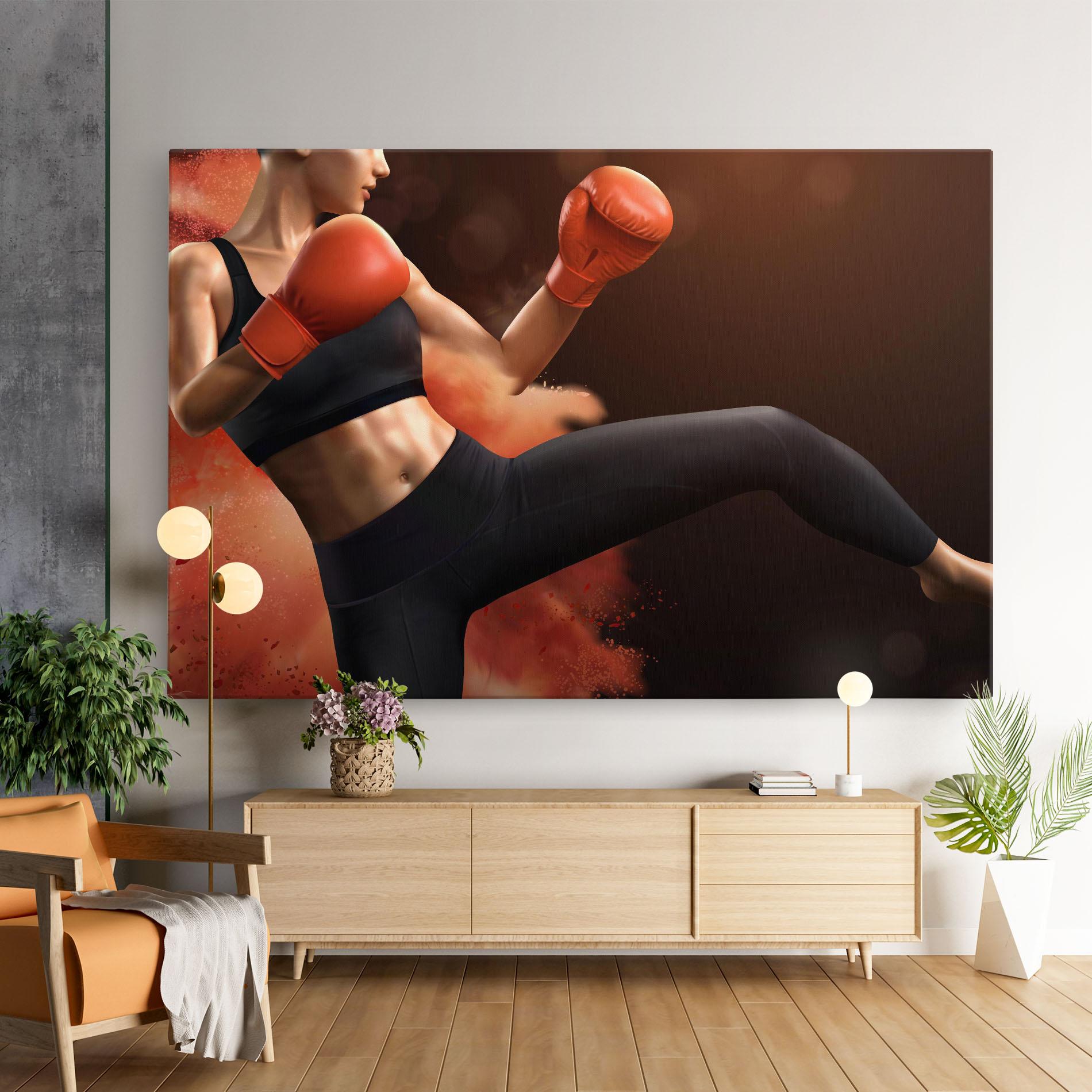 Tablou Canvas Woman Box mockup 9