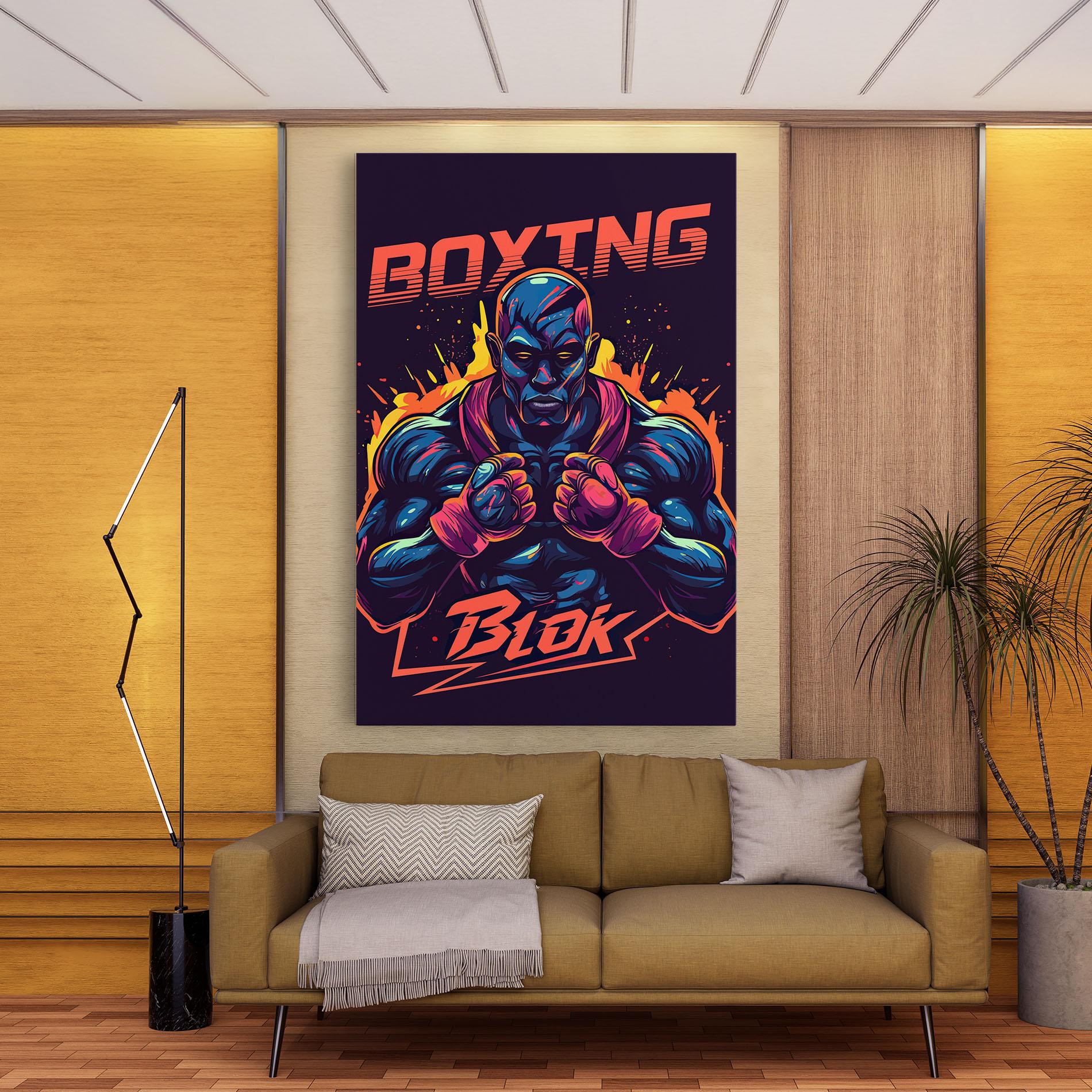 Tablou Canvas Boxing Blok mockup 9
