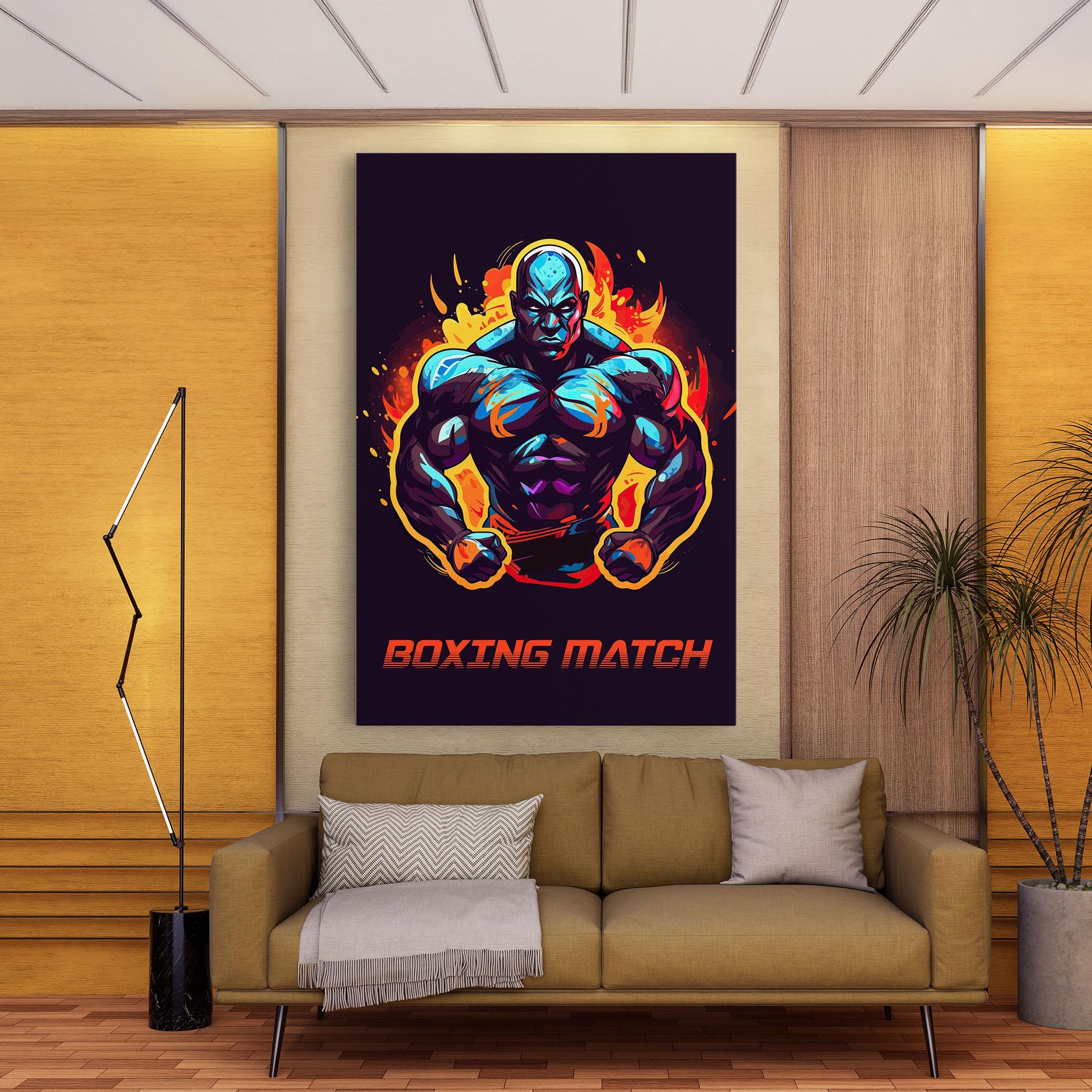 Tablou Canvas Boxing Strong Match mockup 9