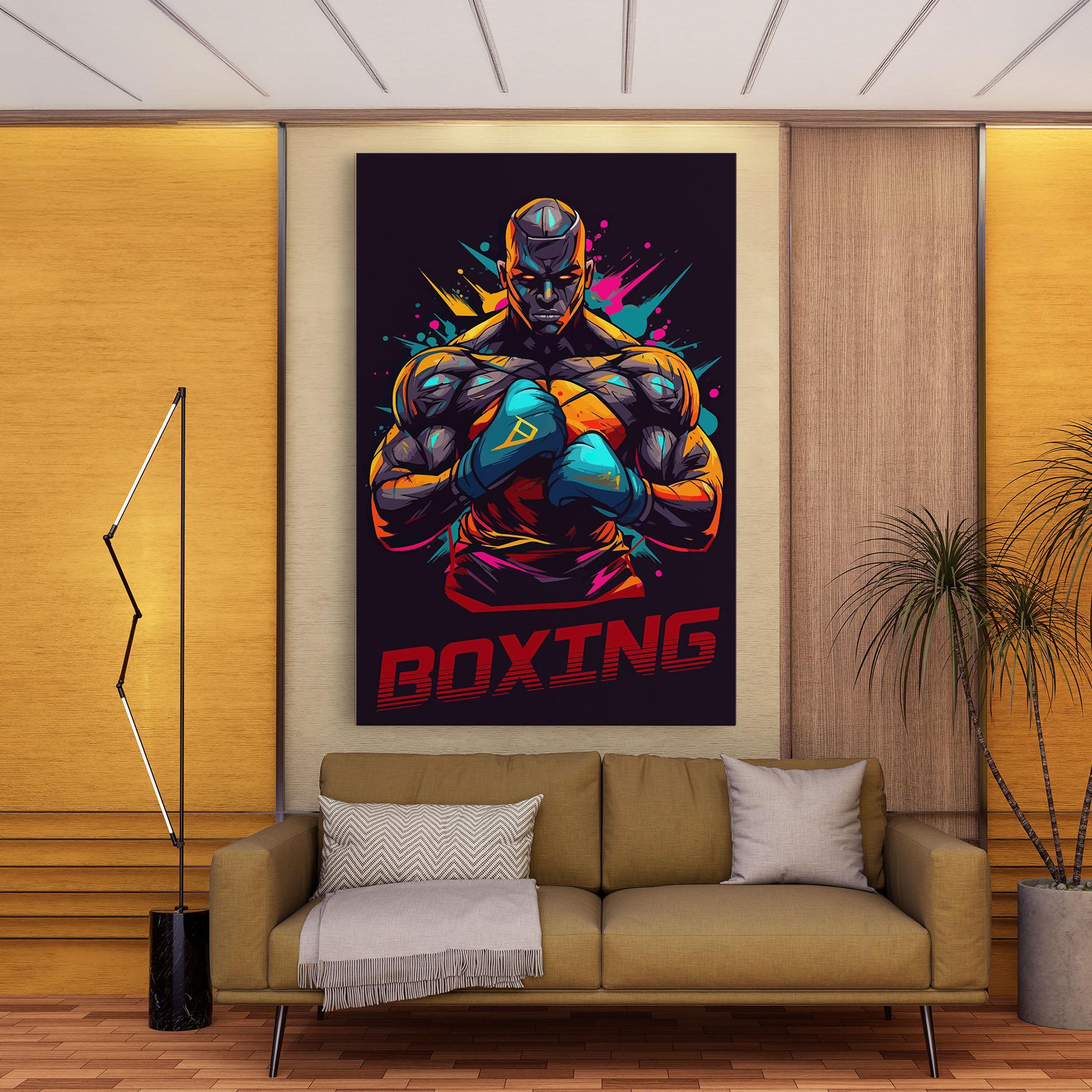 Tablou Canvas Boxing Strong mockup 9