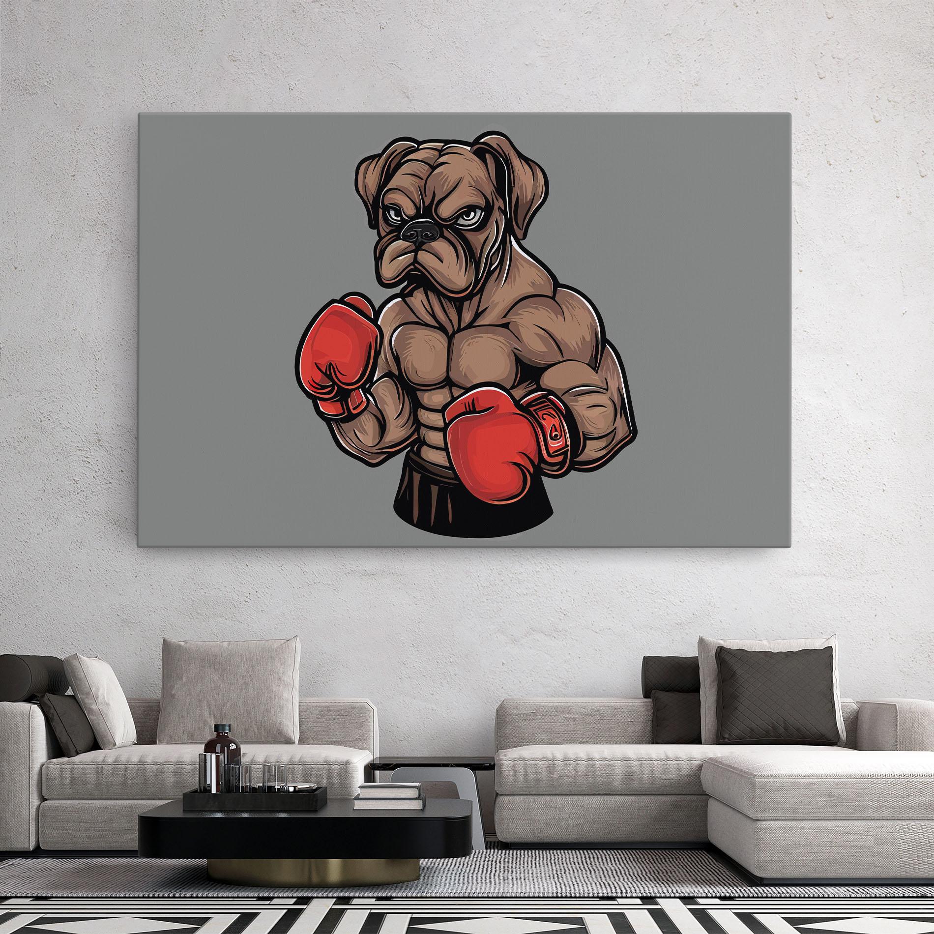 Tablou Canvas Boxer Dog mockup 2
