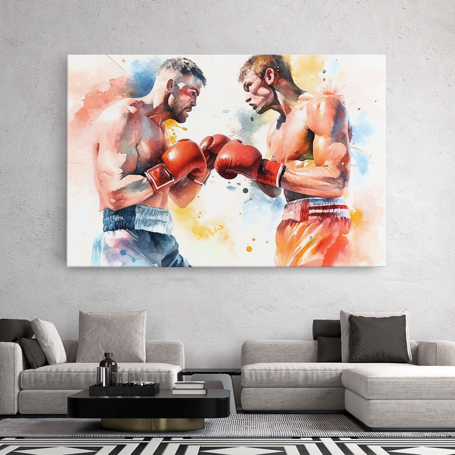 Tablou Canvas Boxing Match Art mockup 2