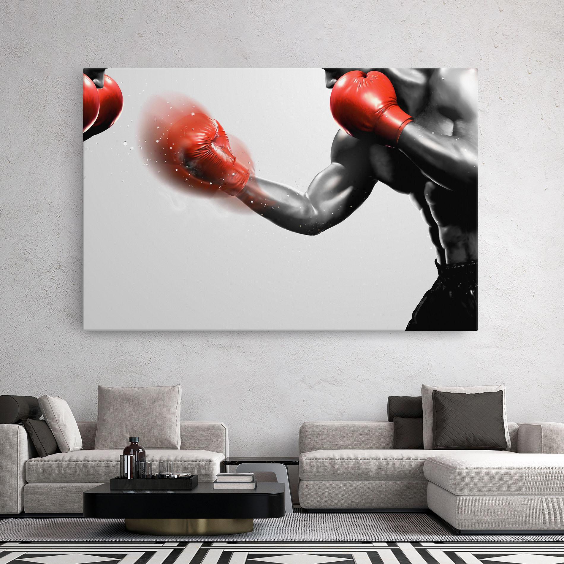 Tablou Canvas Red Smoke Box mockup 2