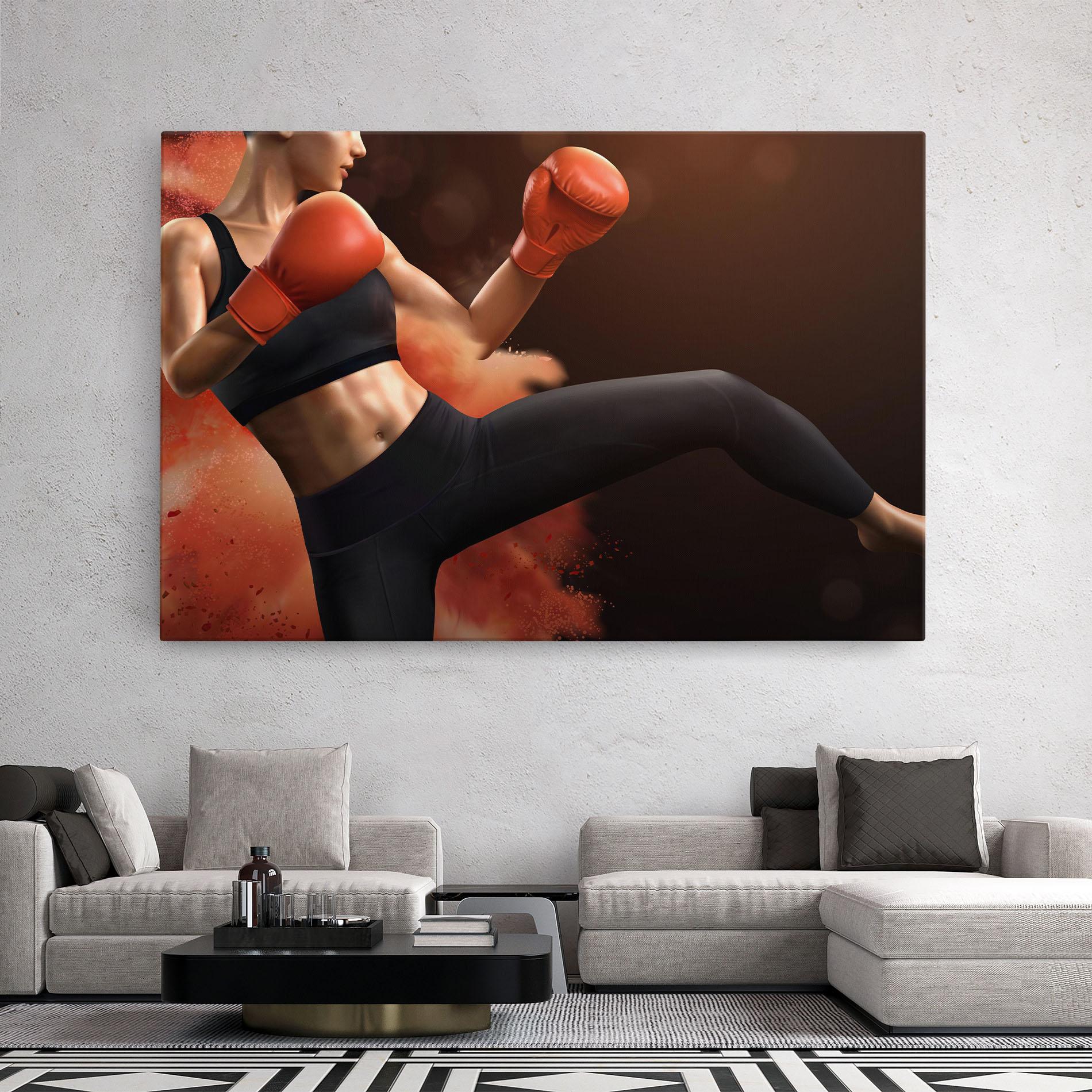 Tablou Canvas Woman Box mockup 2