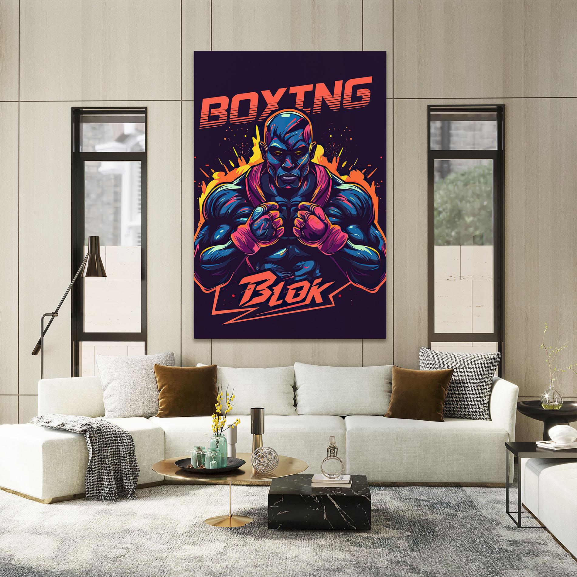 Tablou Canvas Boxing Blok mockup 2