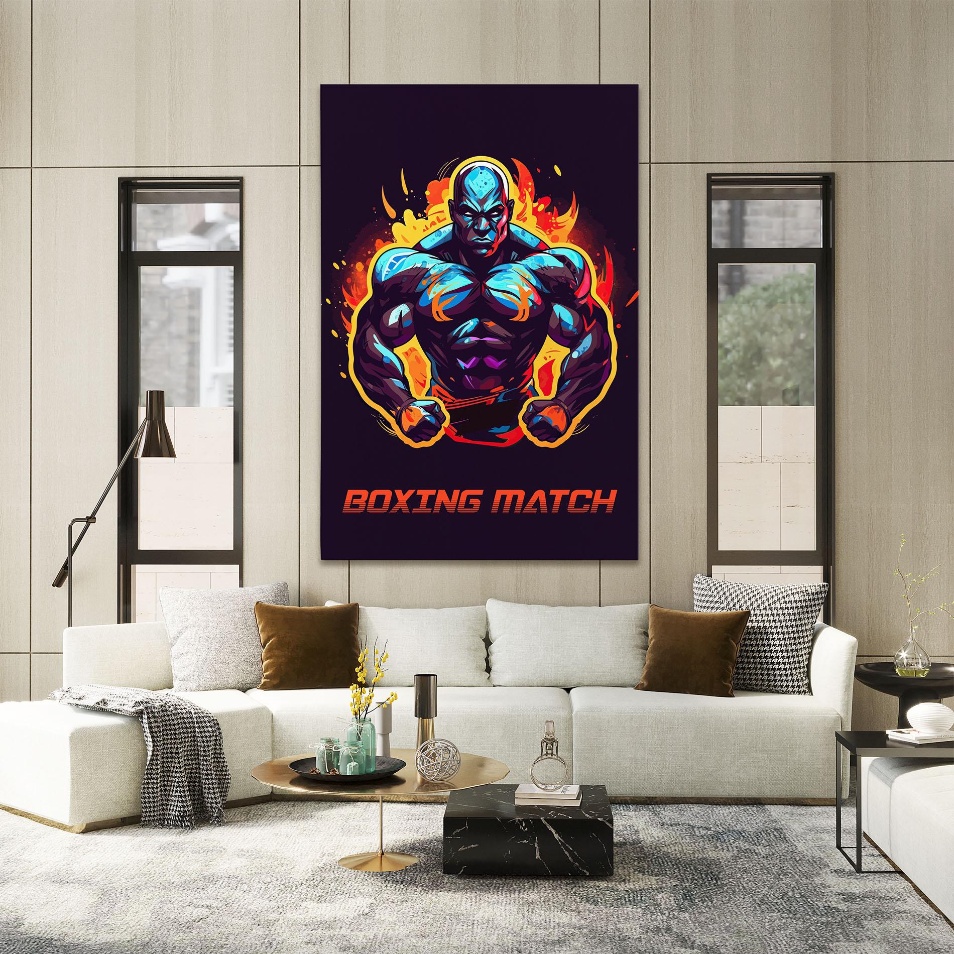Tablou Canvas Boxing Strong Match mockup 2