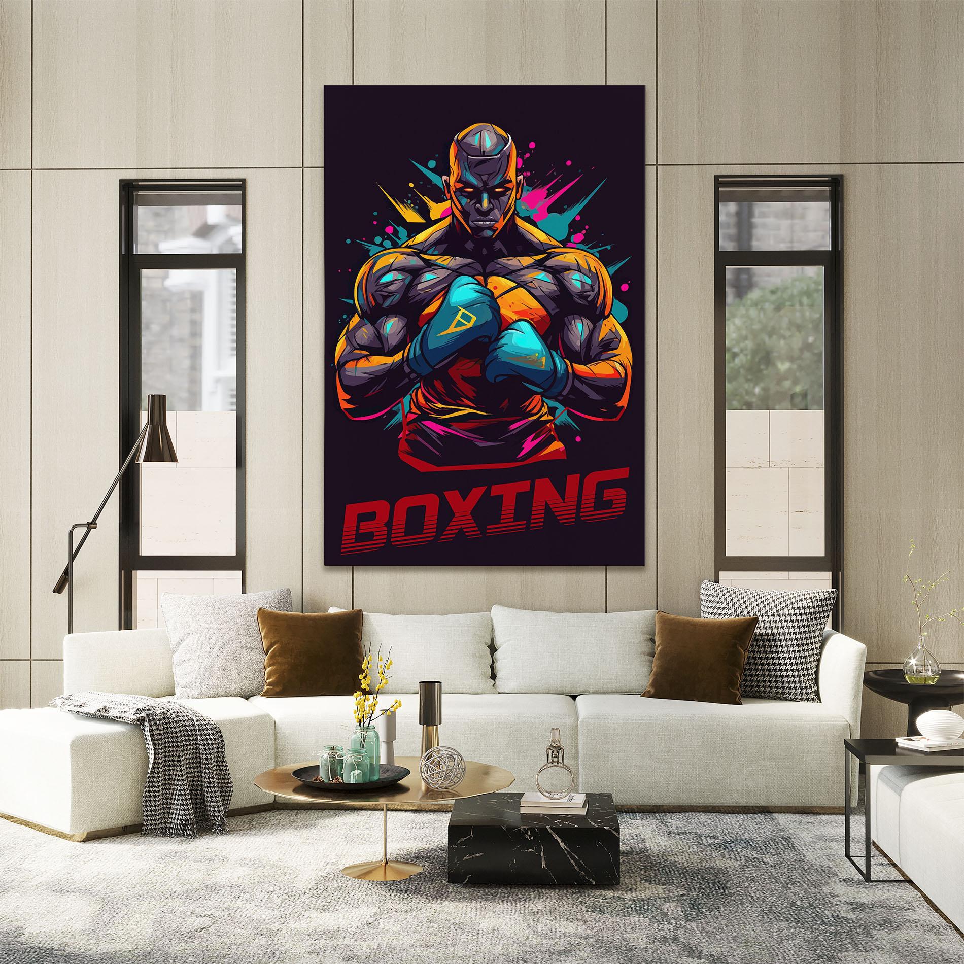 Tablou Canvas Boxing Strong mockup 2