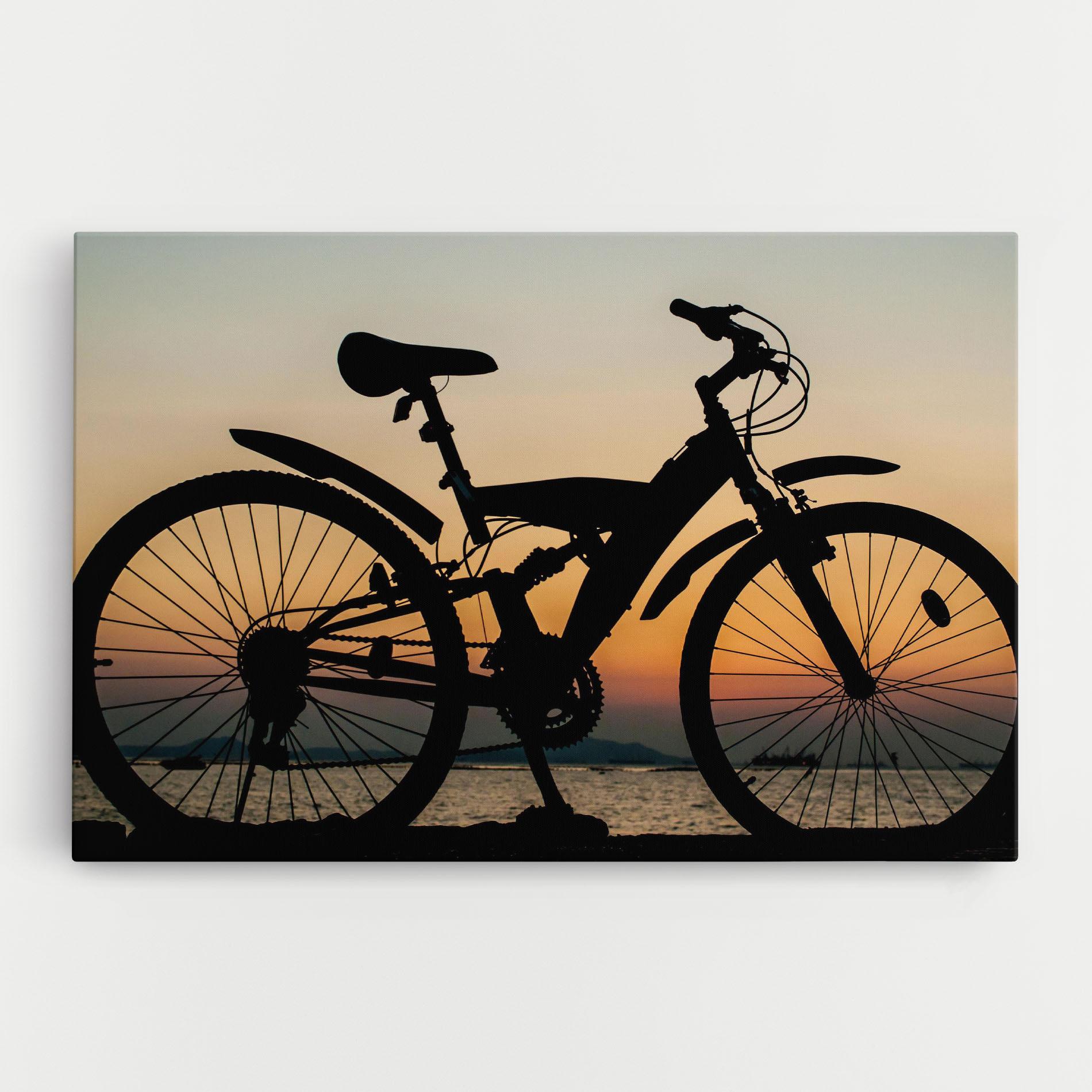 Tablou Canvas Beautiful Mtb Shilouette mockup 0