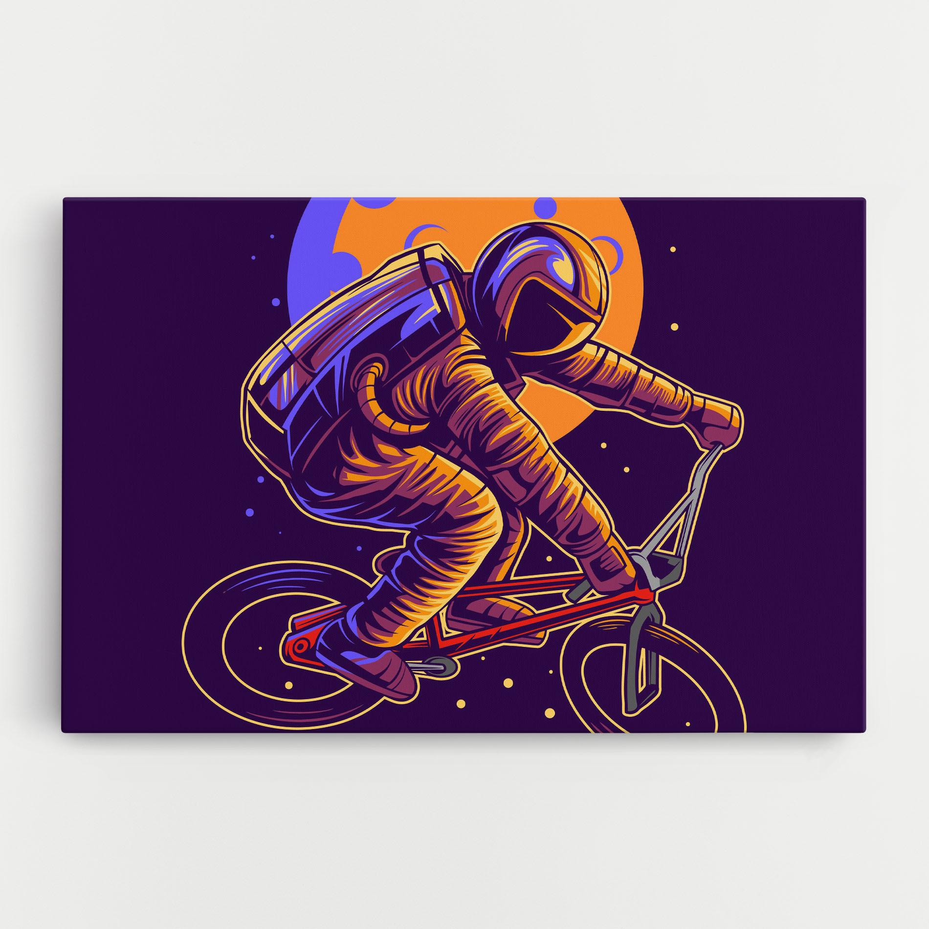 Tablou Canvas Moon Bike mockup 0