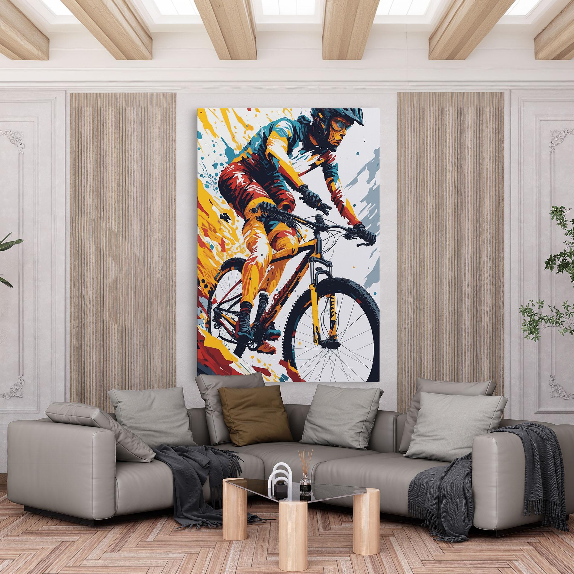 Tablou Canvas Yellow Bike Art mockup 6