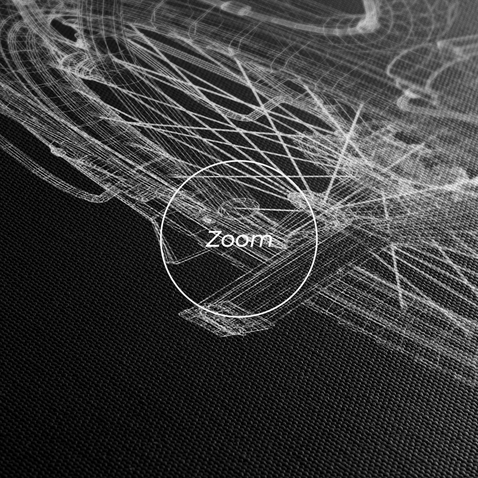 Tablou Canvas Bike Wire Model 3d mockup 3