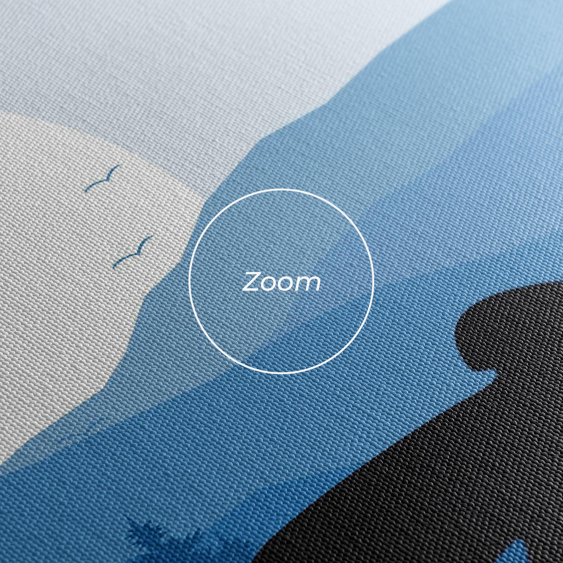 Tablou Canvas Blue Light Bike mockup 3