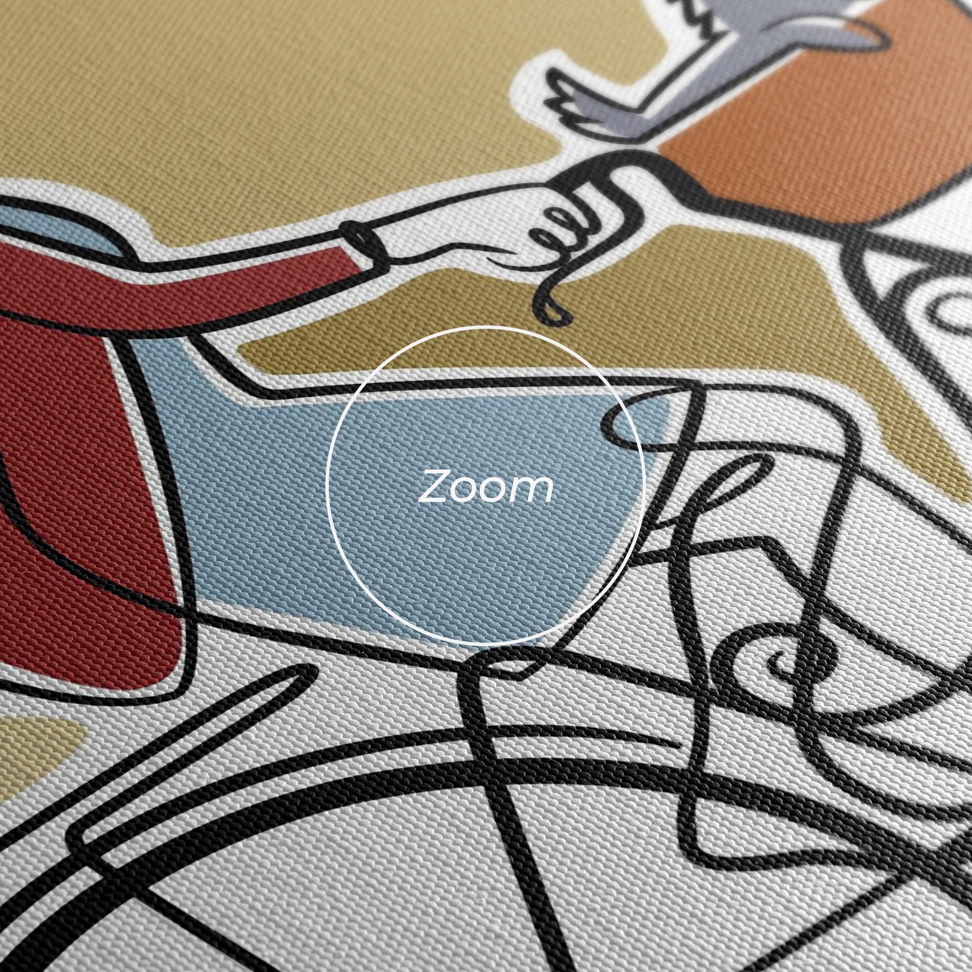 Tablou Canvas Dog On Bike mockup 3