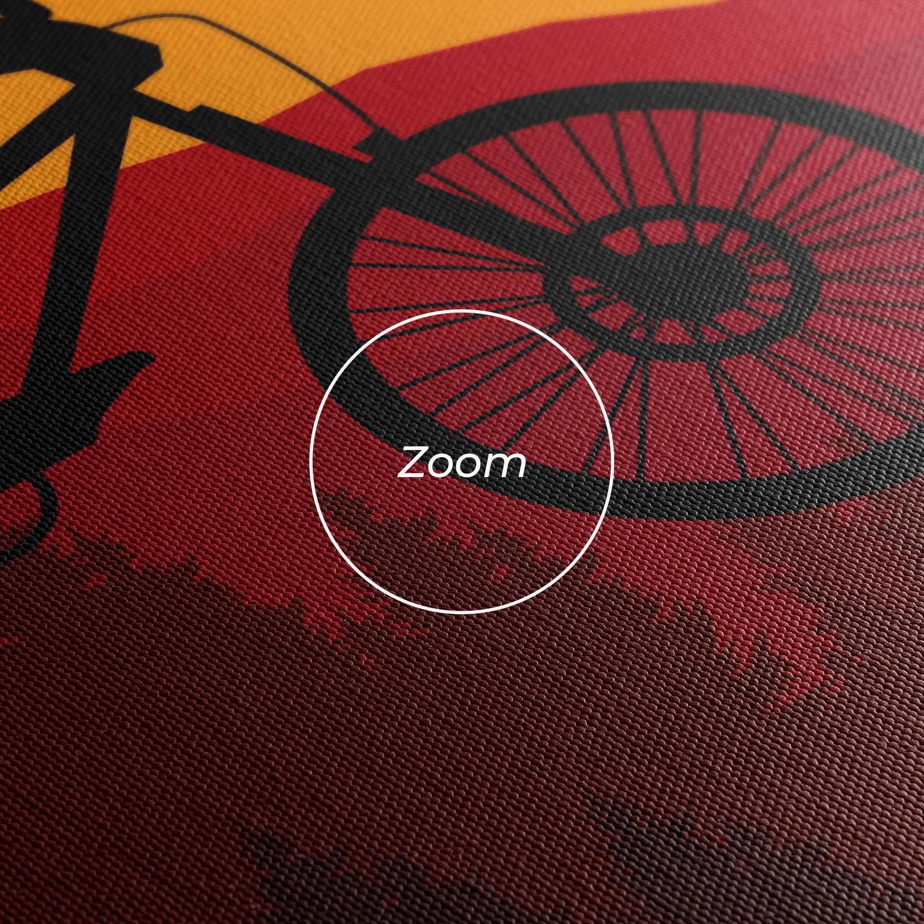 Tablou Canvas Mountain Bike Sunset mockup 3