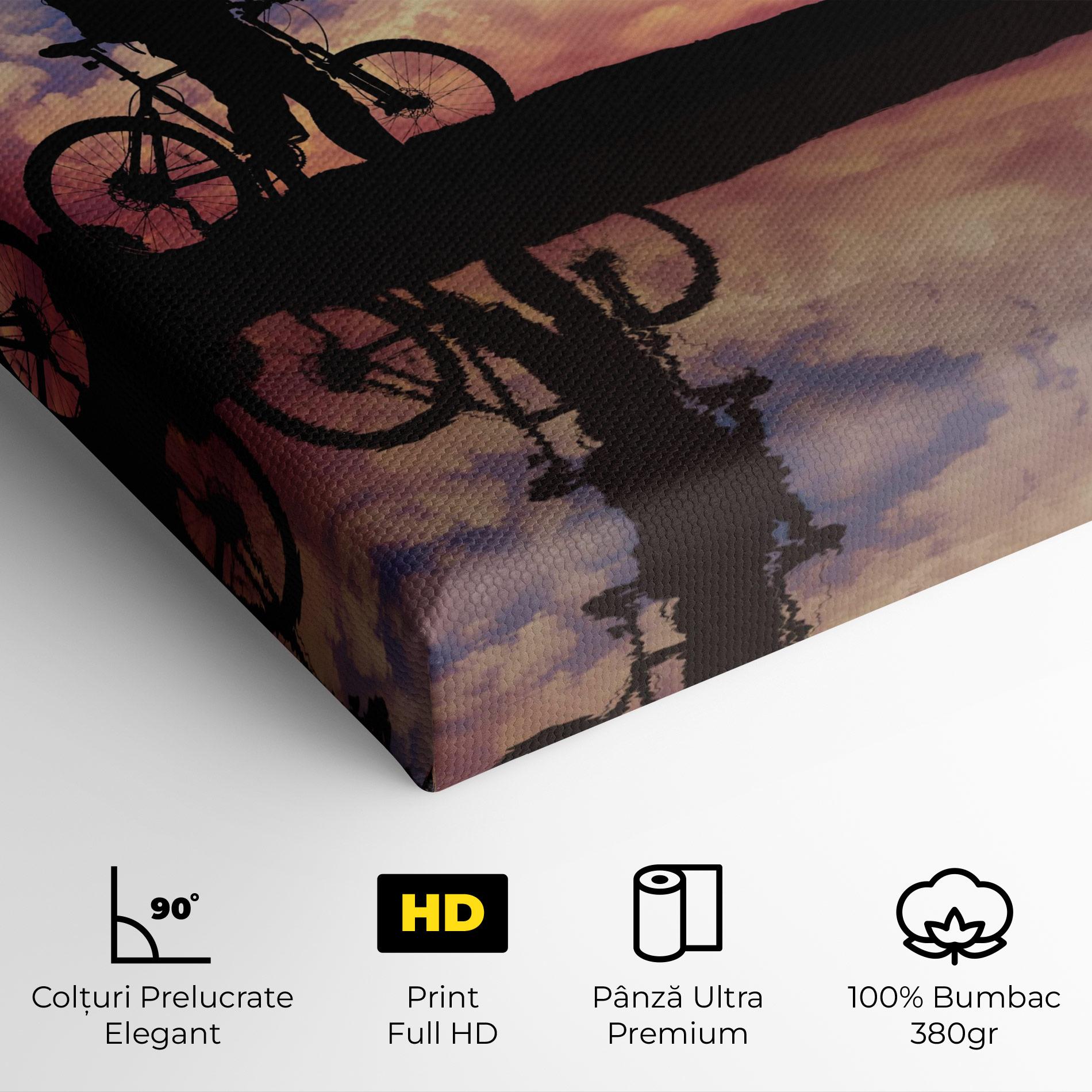 Tablou Canvas Bike Sunset mockup 4