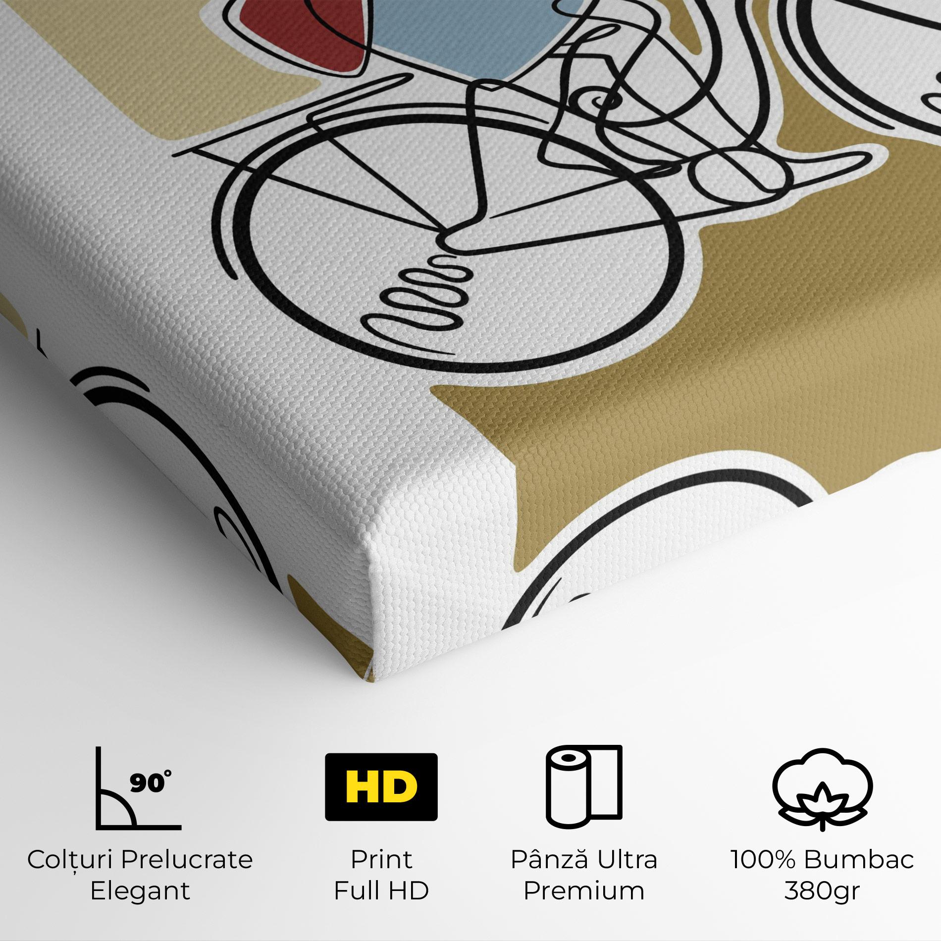 Tablou Canvas Dog On Bike mockup 4