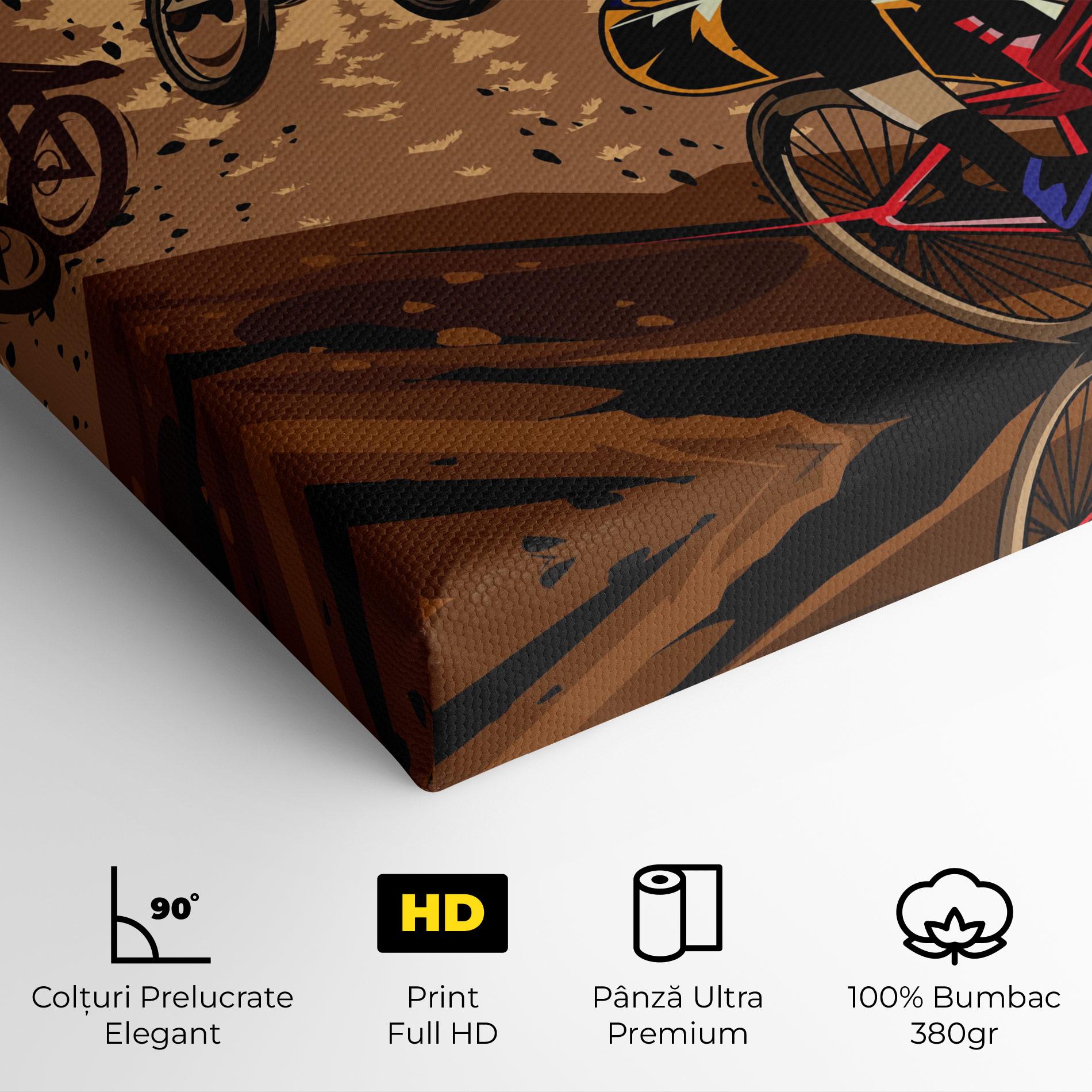 Tablou Canvas Downhill Bike mockup 4