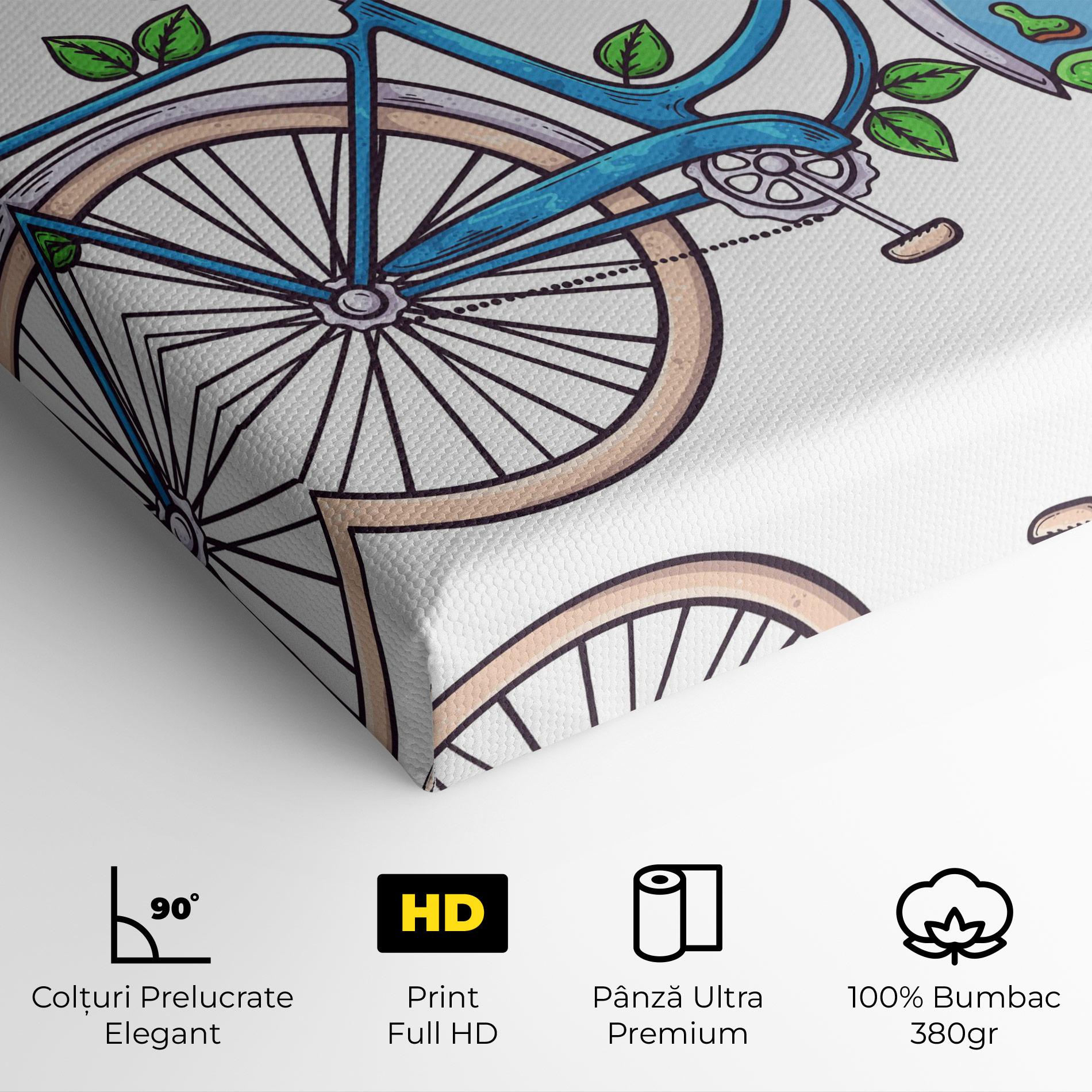 Tablou Canvas Free Day Bike mockup 4