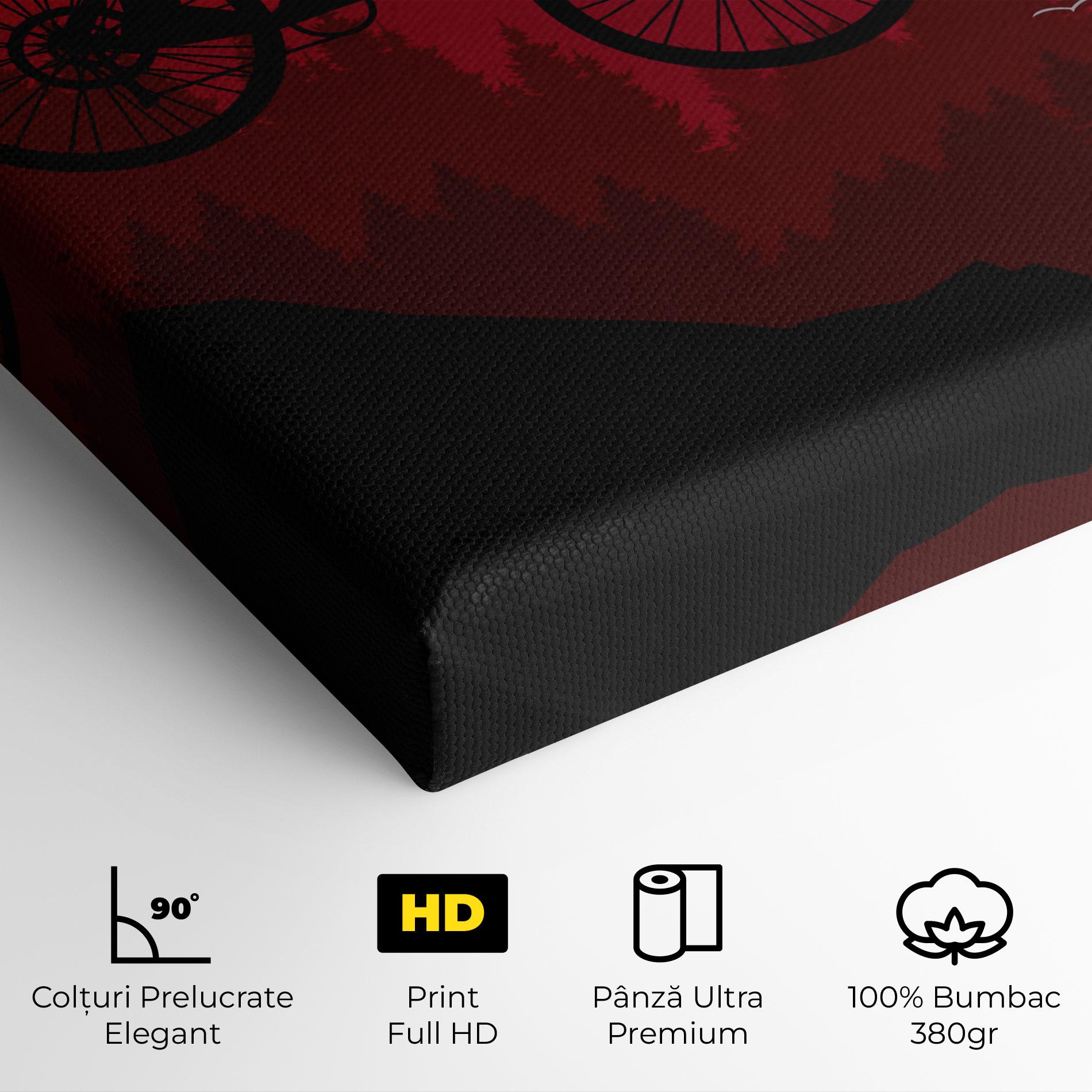 Tablou Canvas Mountain Bike Sunset mockup 4
