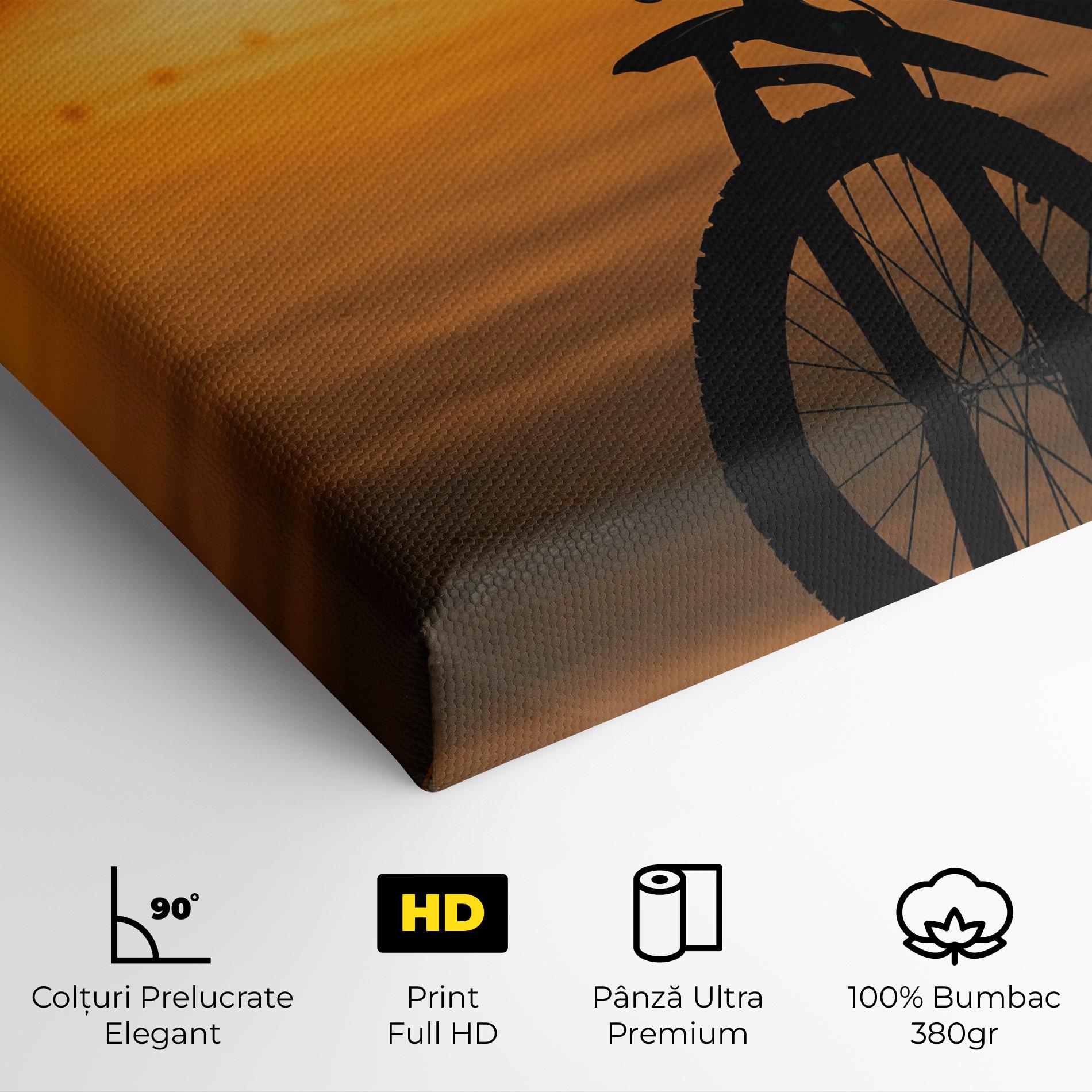 Tablou Canvas Sunset Lake Bike mockup 4