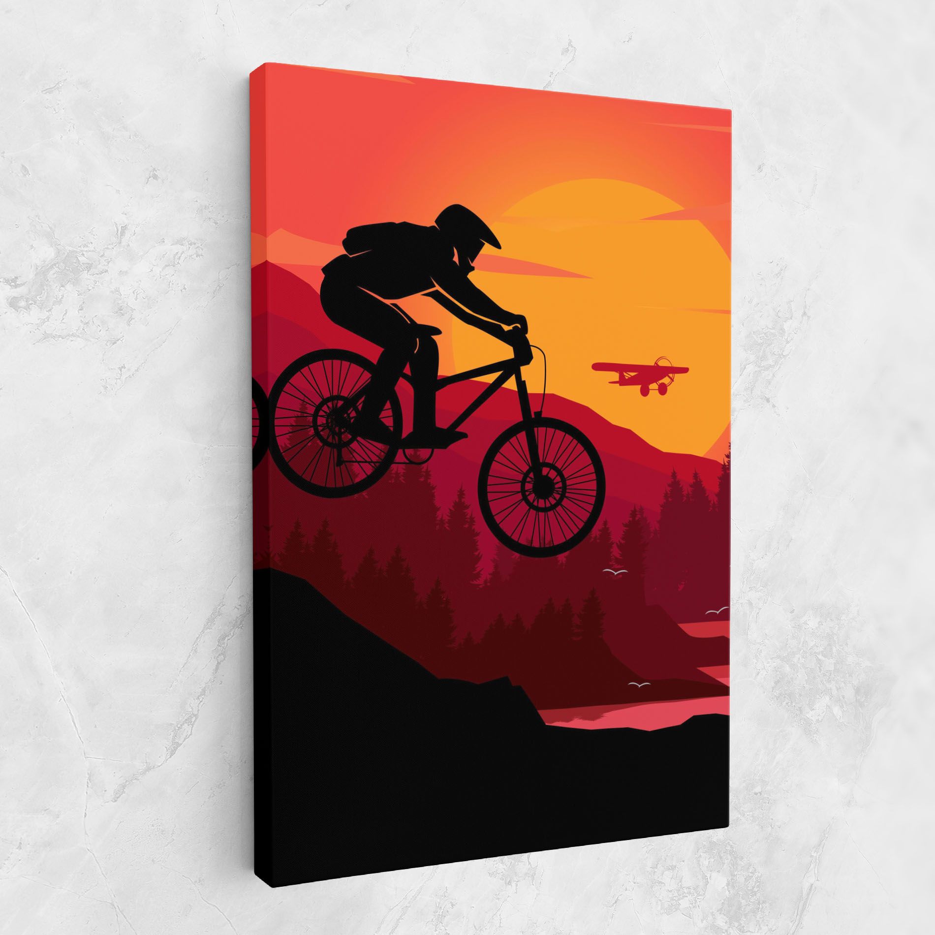 Mountain Bike Sunset mockup 1