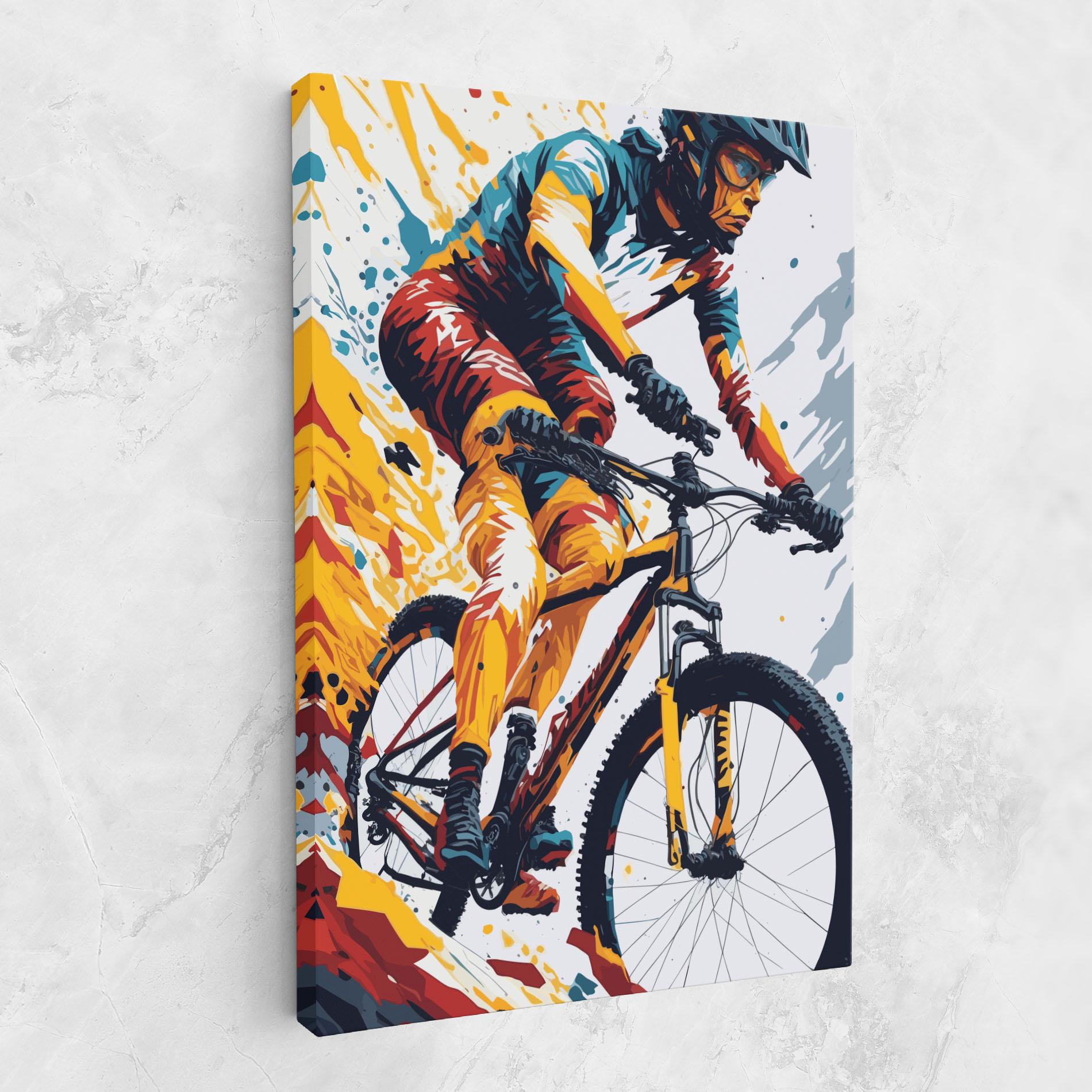 Tablou Canvas Yellow Bike Art mockup 1