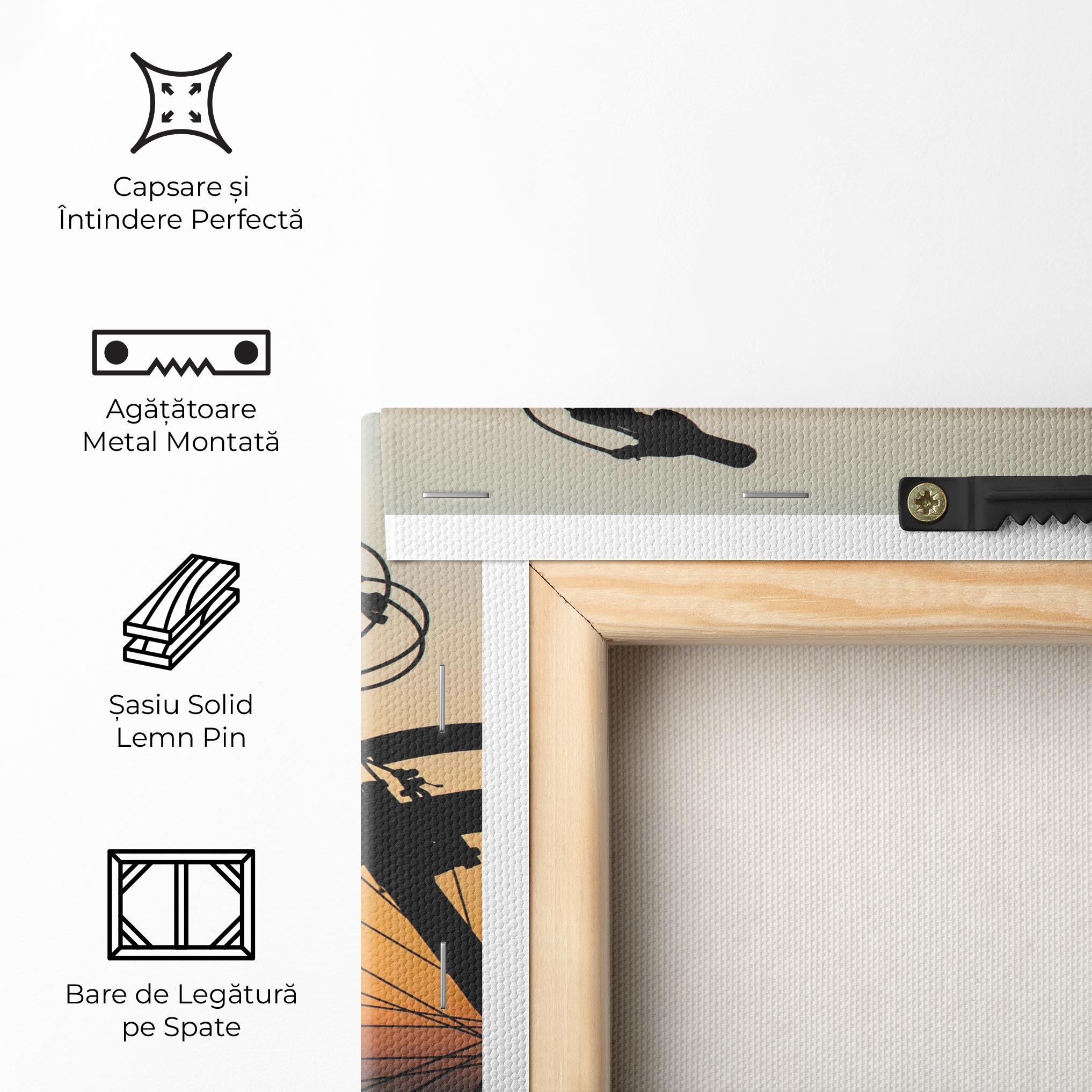 Tablou Canvas Beautiful Mtb Shilouette mockup 5