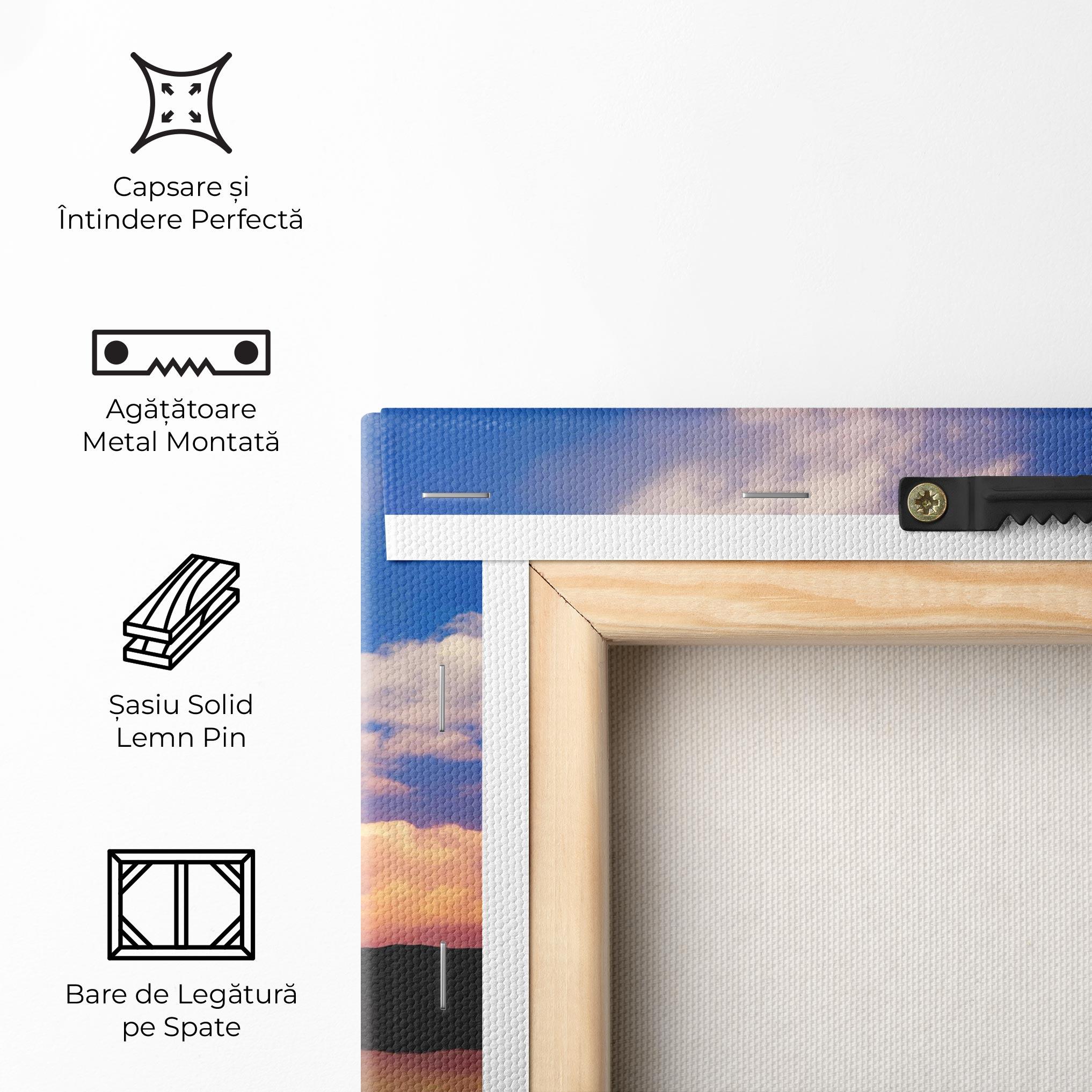 Tablou Canvas Bike Sunset mockup 5