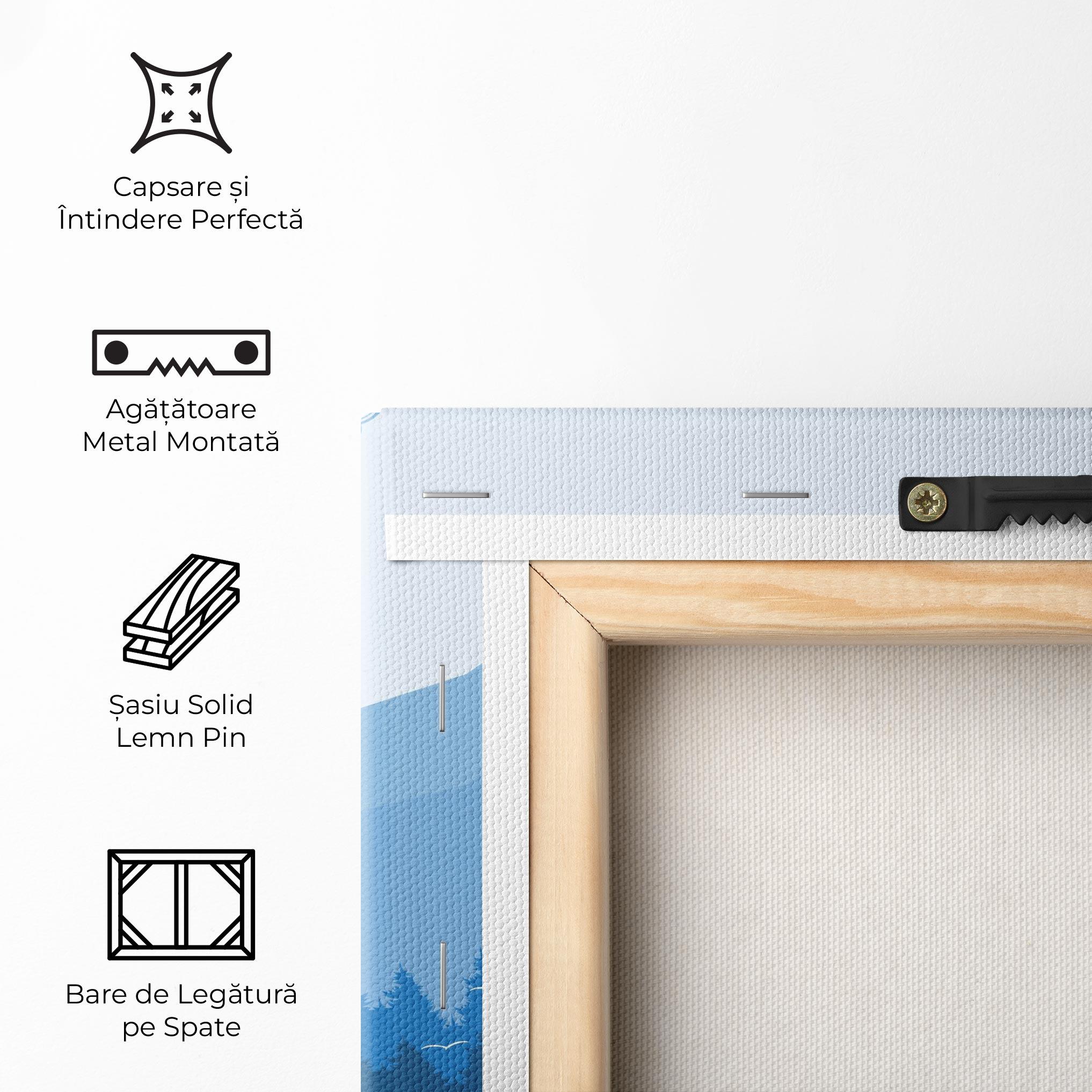 Tablou Canvas Blue Light Bike mockup 5