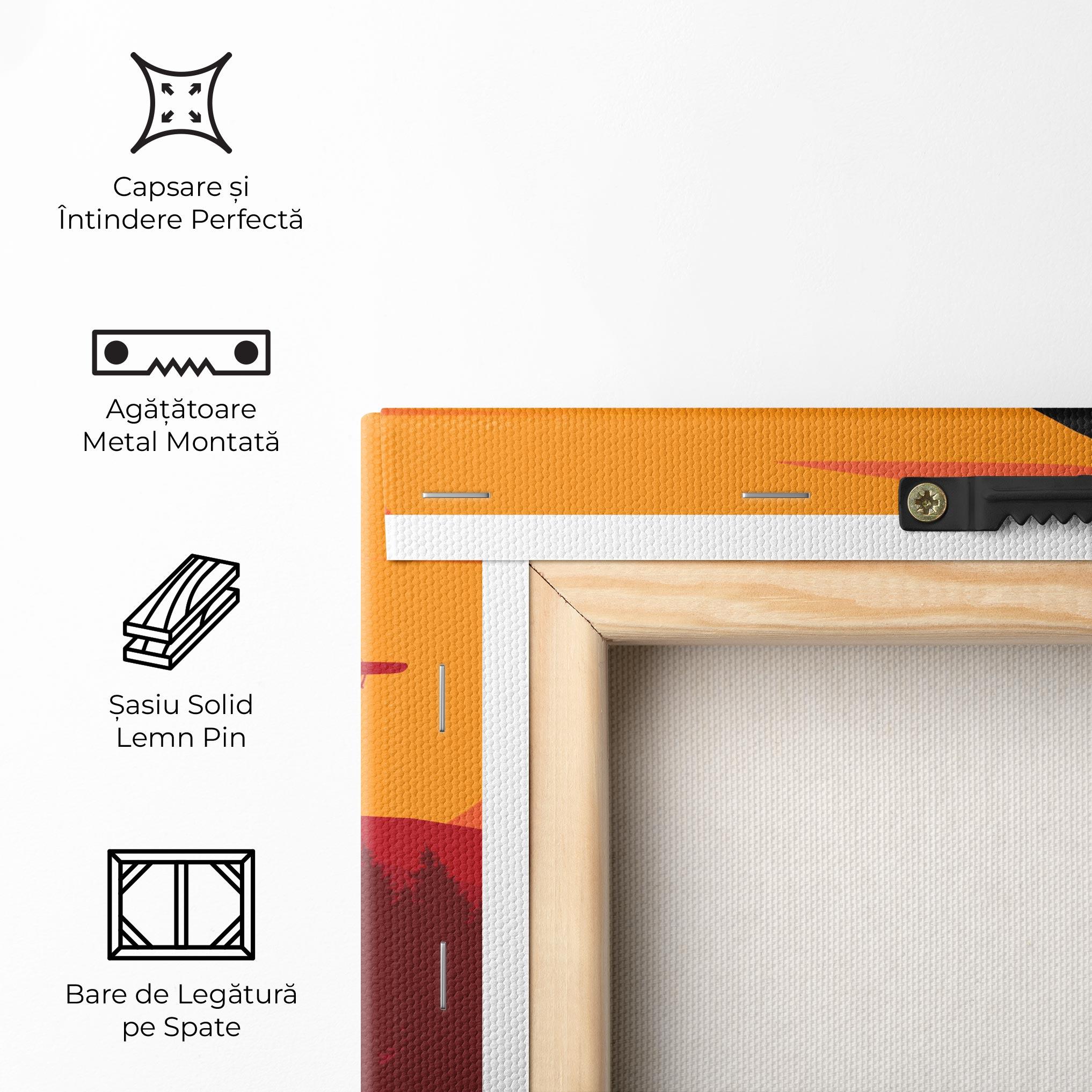 Tablou Canvas Mountain Bike Sunset mockup 5