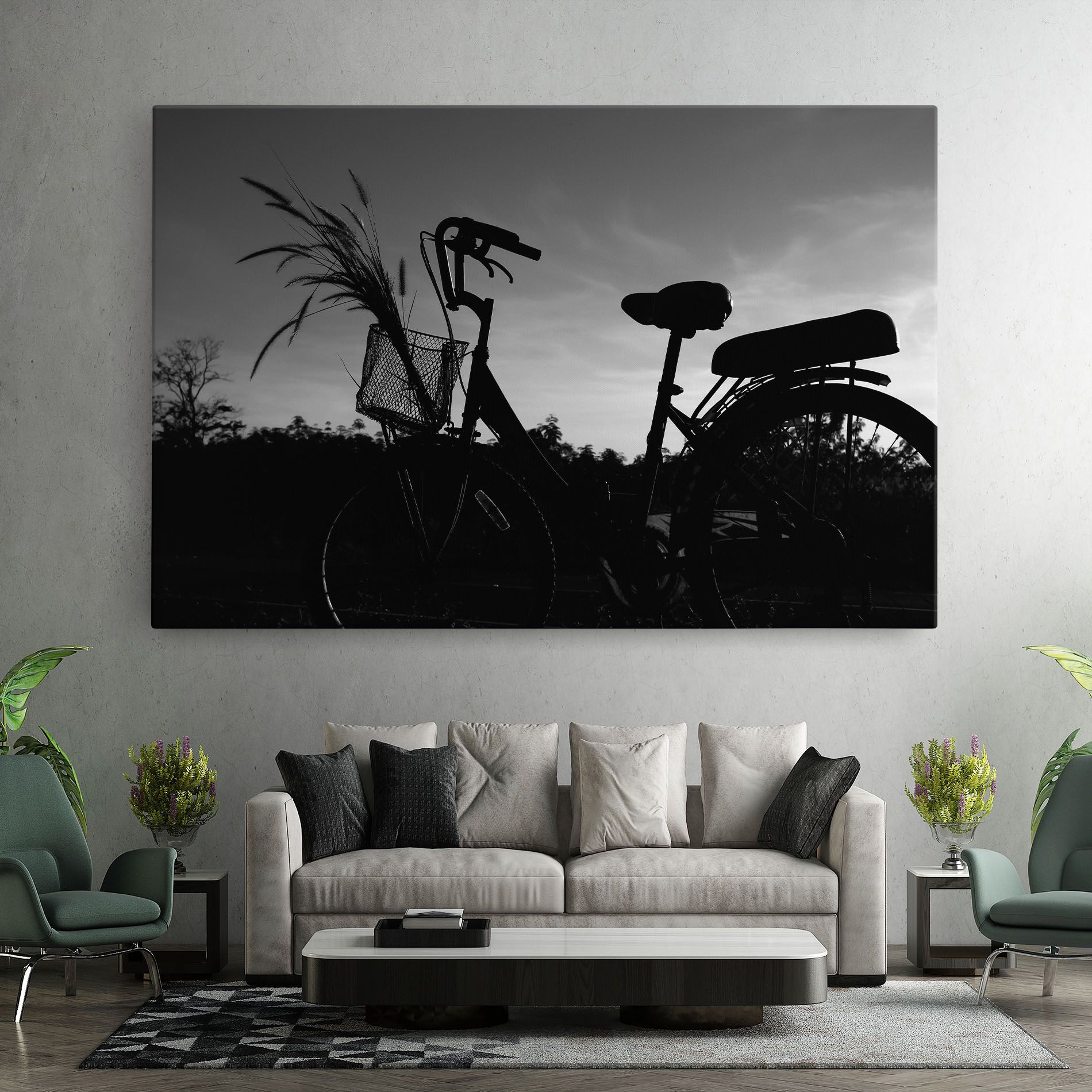 Black Bike Shilouette mockup 7